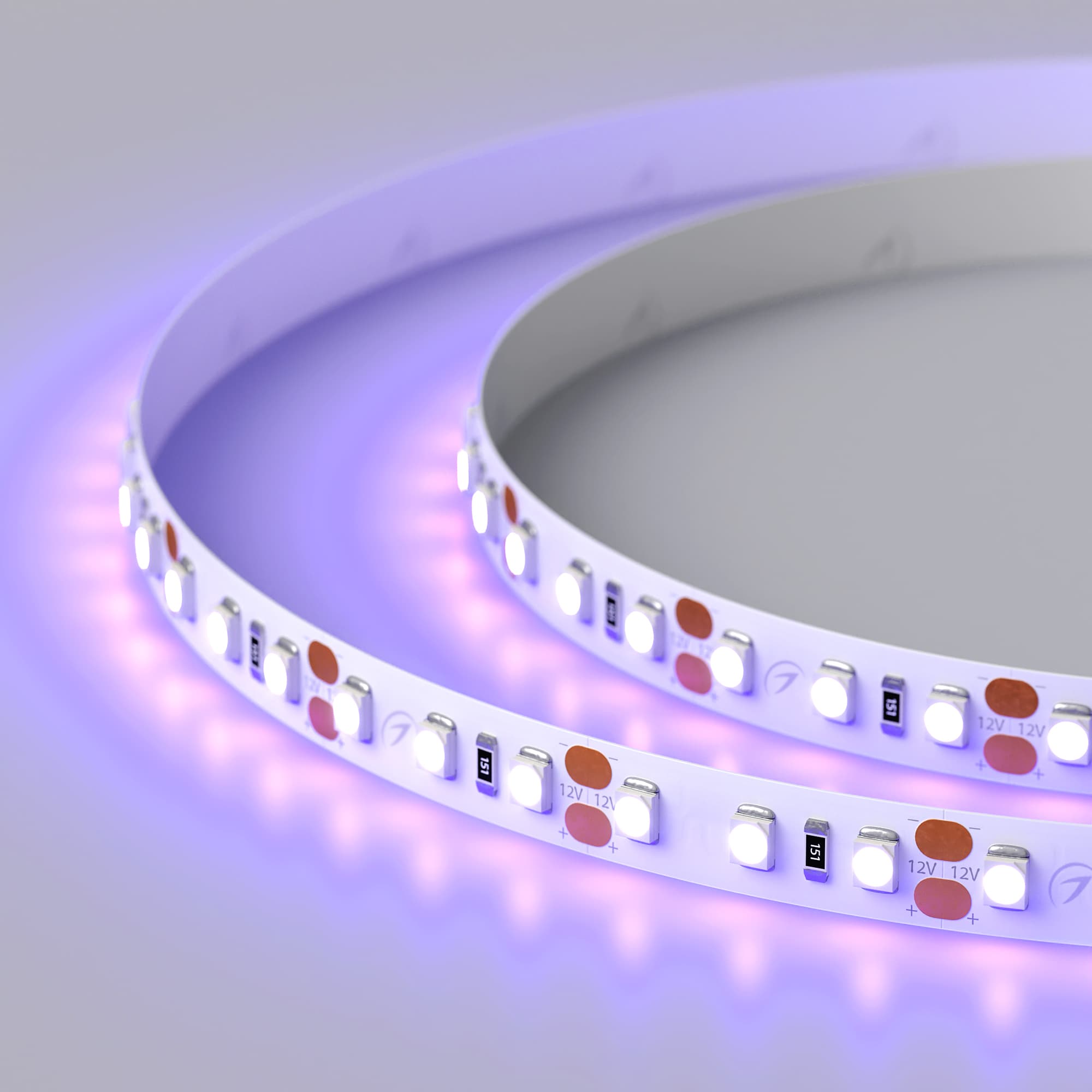 Светодиодная лента RT 2-5000 12V UV400 2X (3528, 600 LED, W) (Arlight, 9.6 Вт/м, IP20) 012812 — фото 4