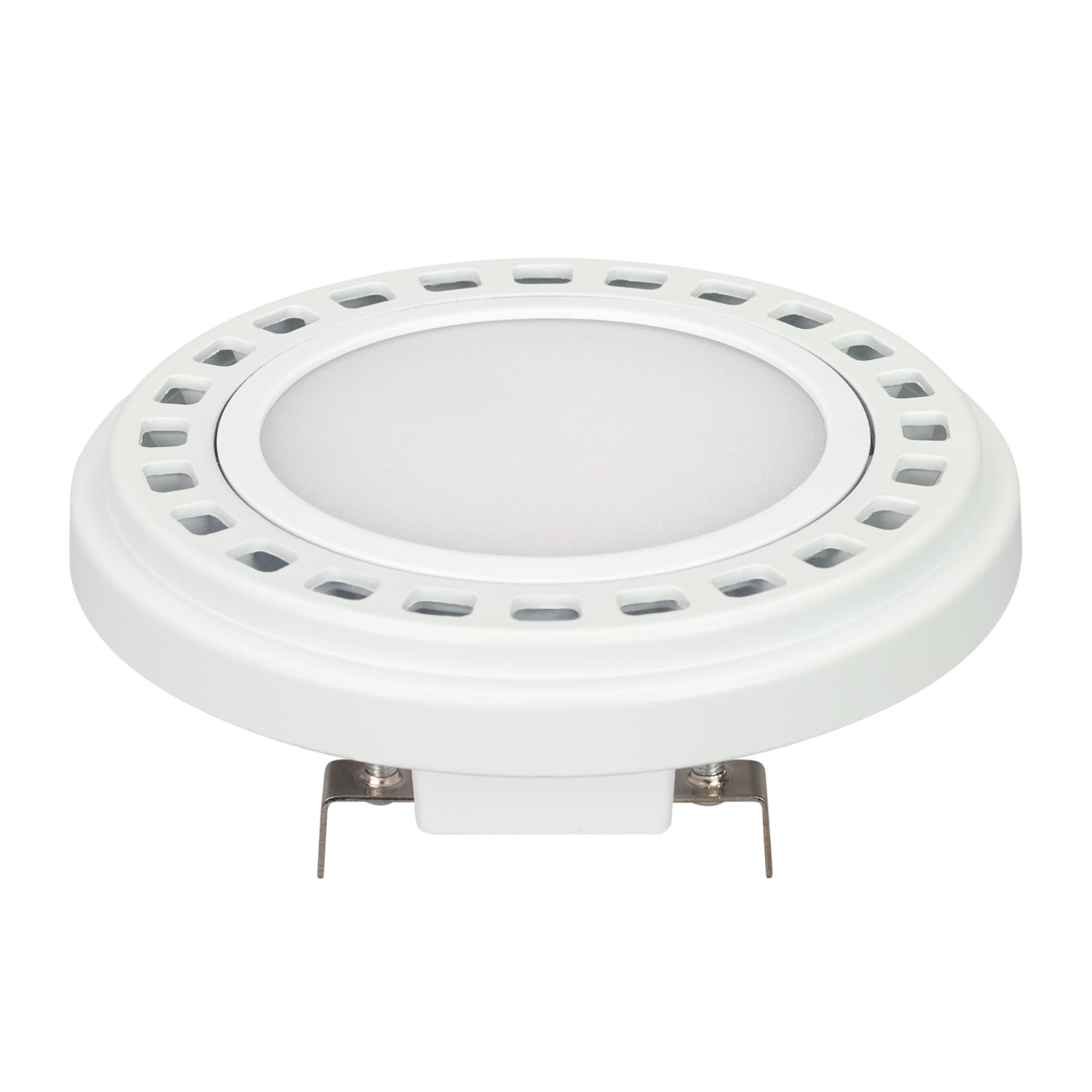 Лампа AR111-UNIT-G53-12W- Warm3000 (WH, 120 deg, 12V) (Arlight, Металл) 026887