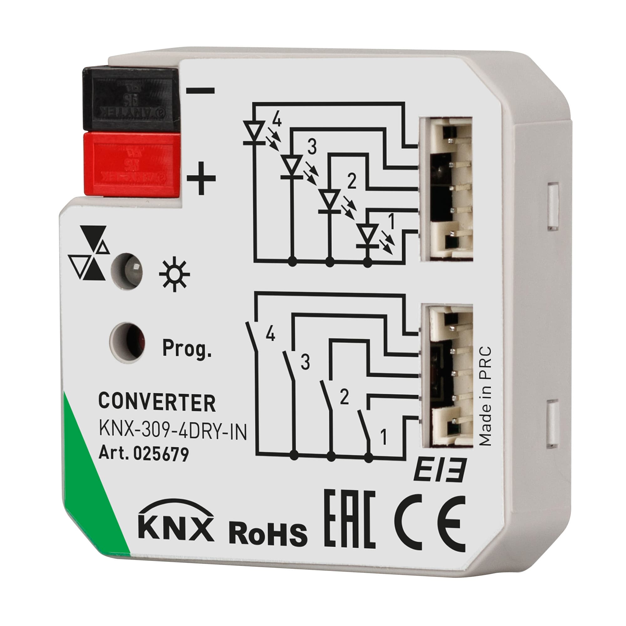 INTELLIGENT ARLIGHT Конвертер KNX-309-4DRY-IN (BUS) (IARL, IP20 Пластик, 2 года) 025679 — фото 1