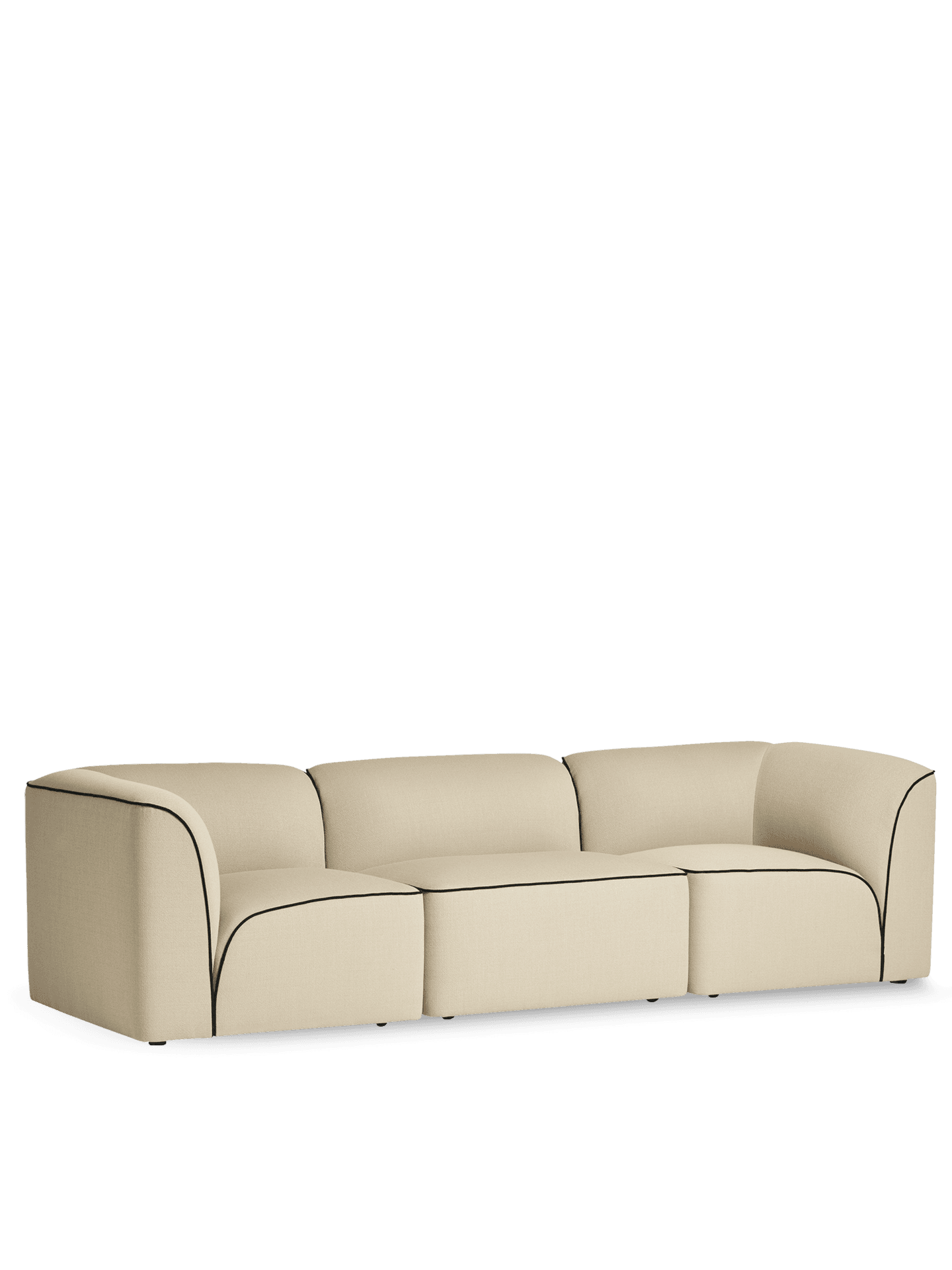 WOUD Flora 3-seater - Light sand — фото 2