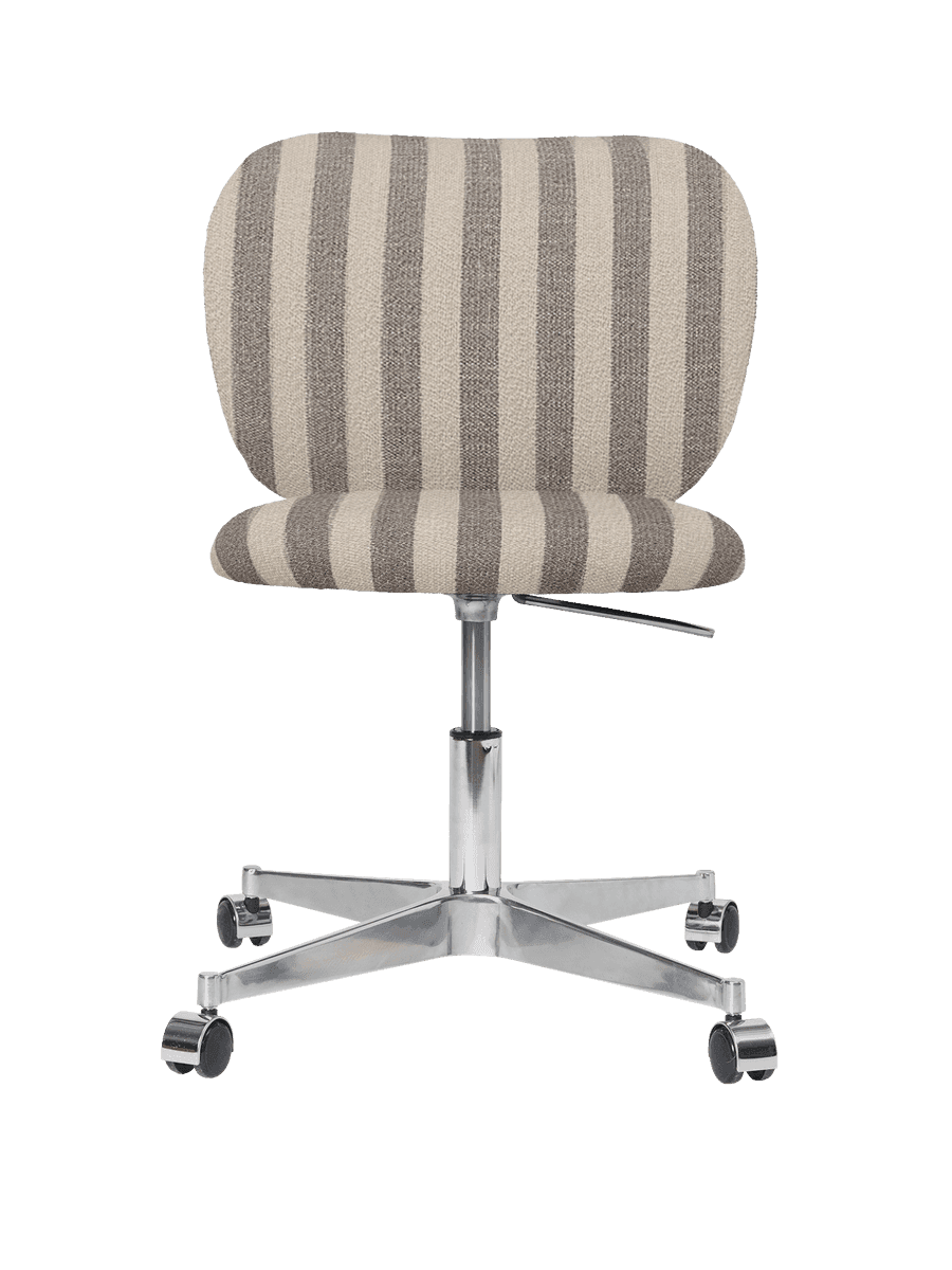 Ferm Living Rico Chair - Castors - Louisiana - Sand/Off-White