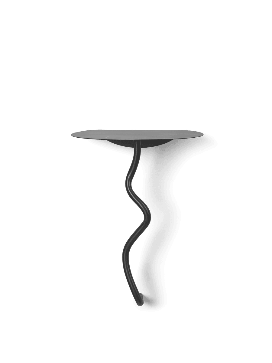 Ferm Living Curvature Wall Table - Black Brass
