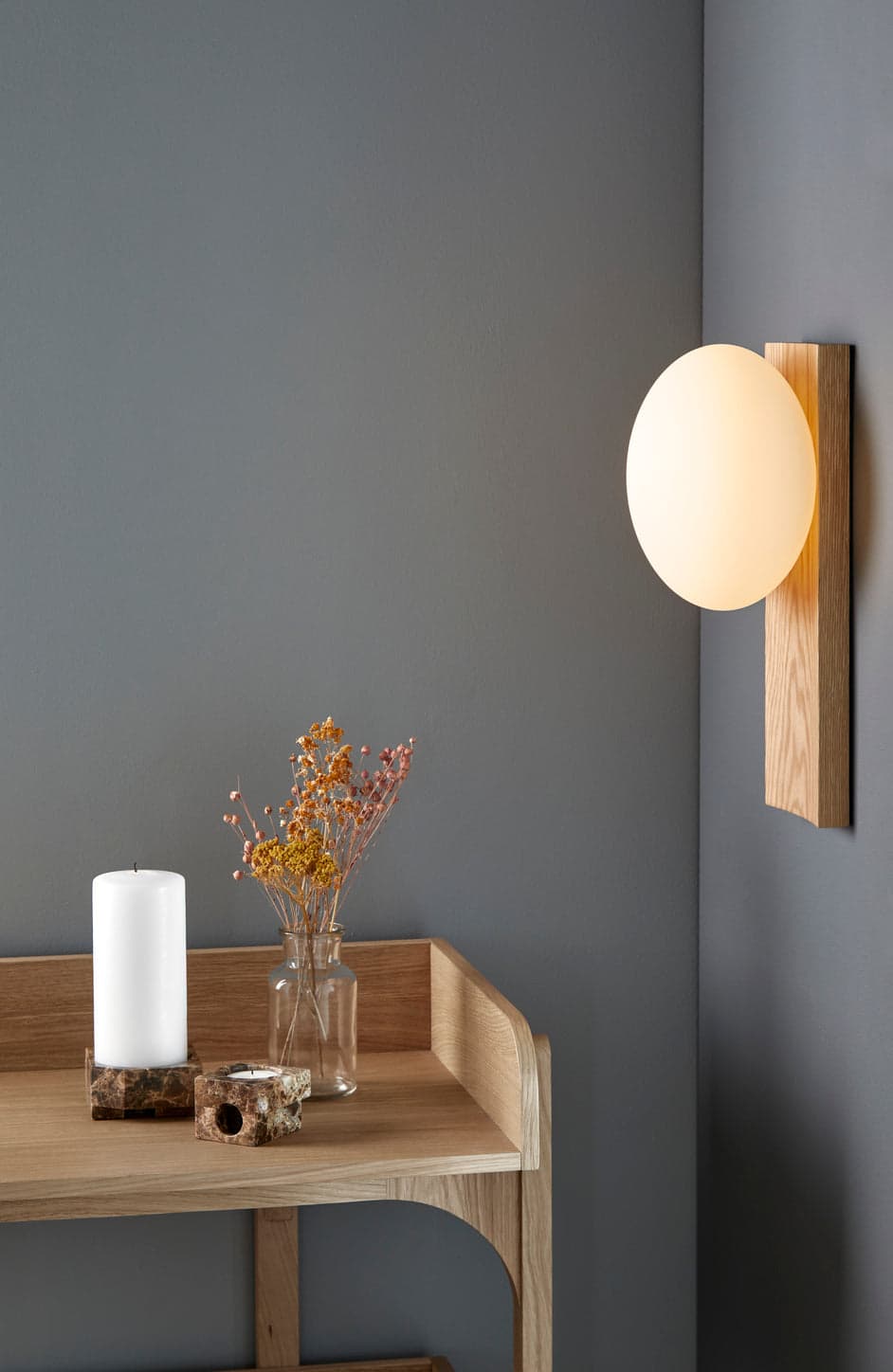 WOUD Jeu de dés 3 candle holder - Brown — фото 4
