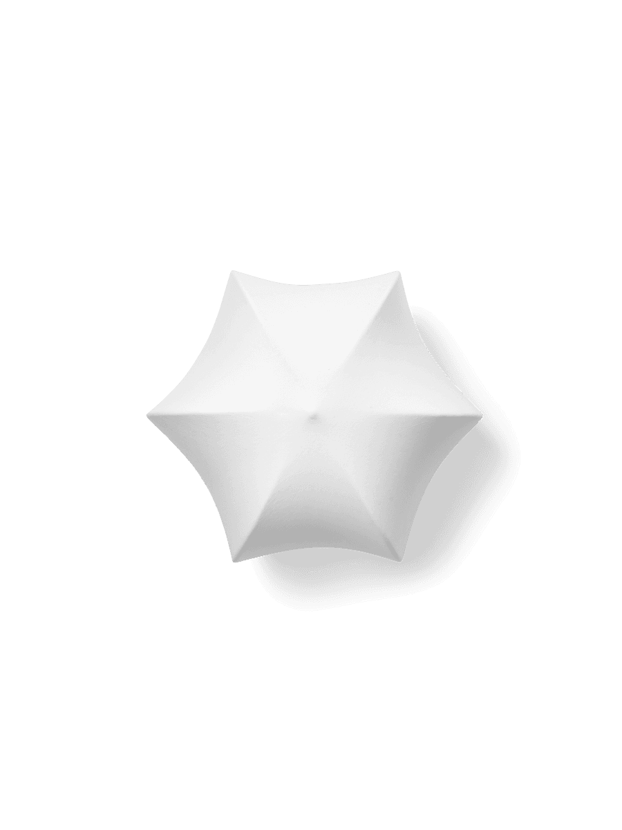 Ferm Living Poem Ceiling/Wall Lamp - White/Cashmere