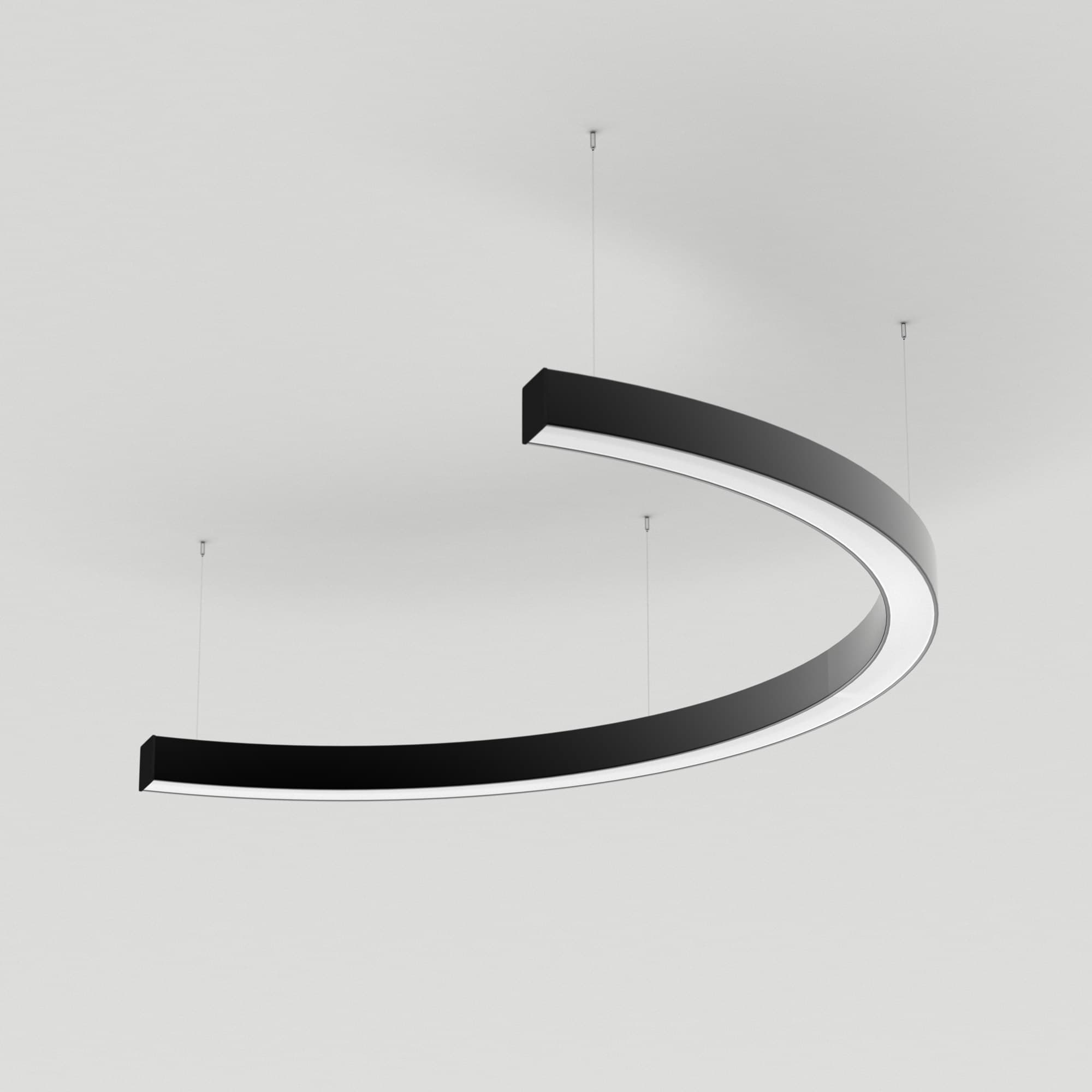 Светильник SP-LINE-HANG-ARC-C3535-D800-34W Day4000 (BLACK, 230V) (Arlight, Металл) 034015(1)