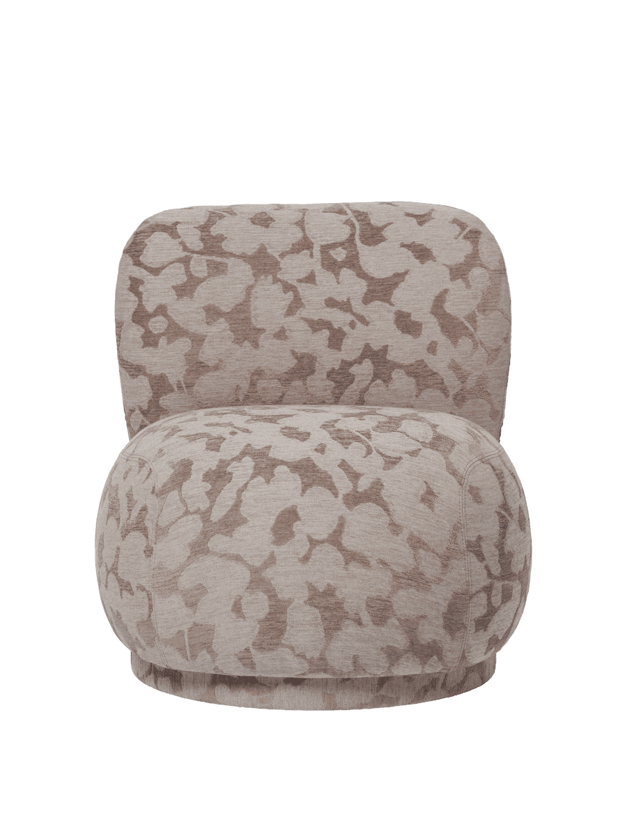 Ferm Living Rico Piccolo Lounge Chair - Swivel - Cilla - Taupe