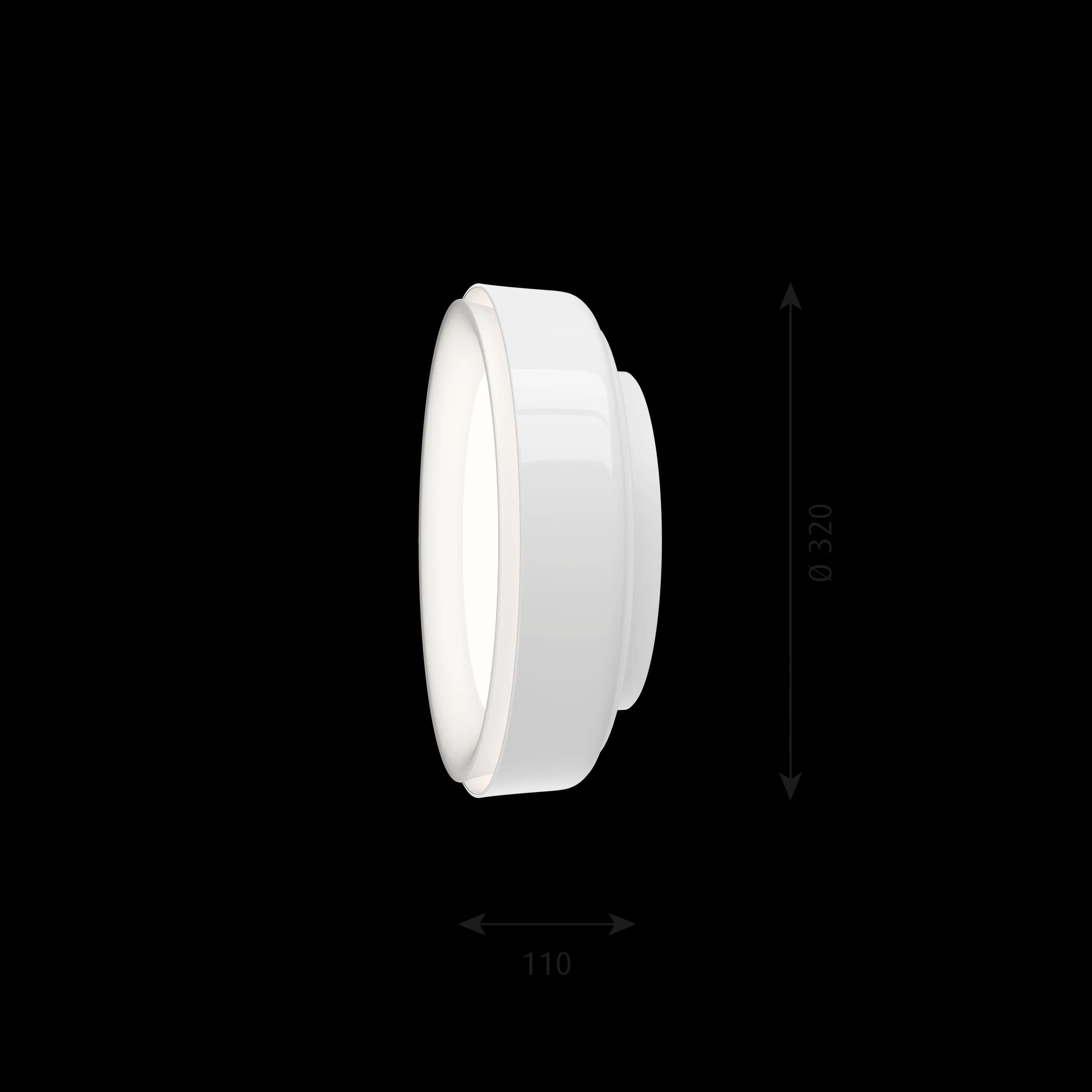 Louis Poulsen LP Grand Wall Lamp White Ø 320 — фото 3