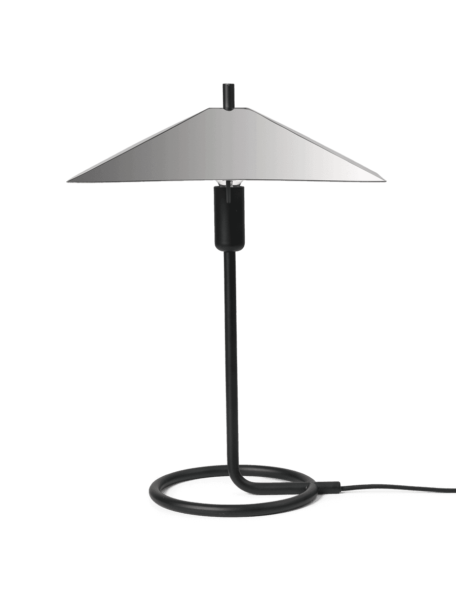 Ferm Living Filo Table Lamp Square - Black/Mirror Polished