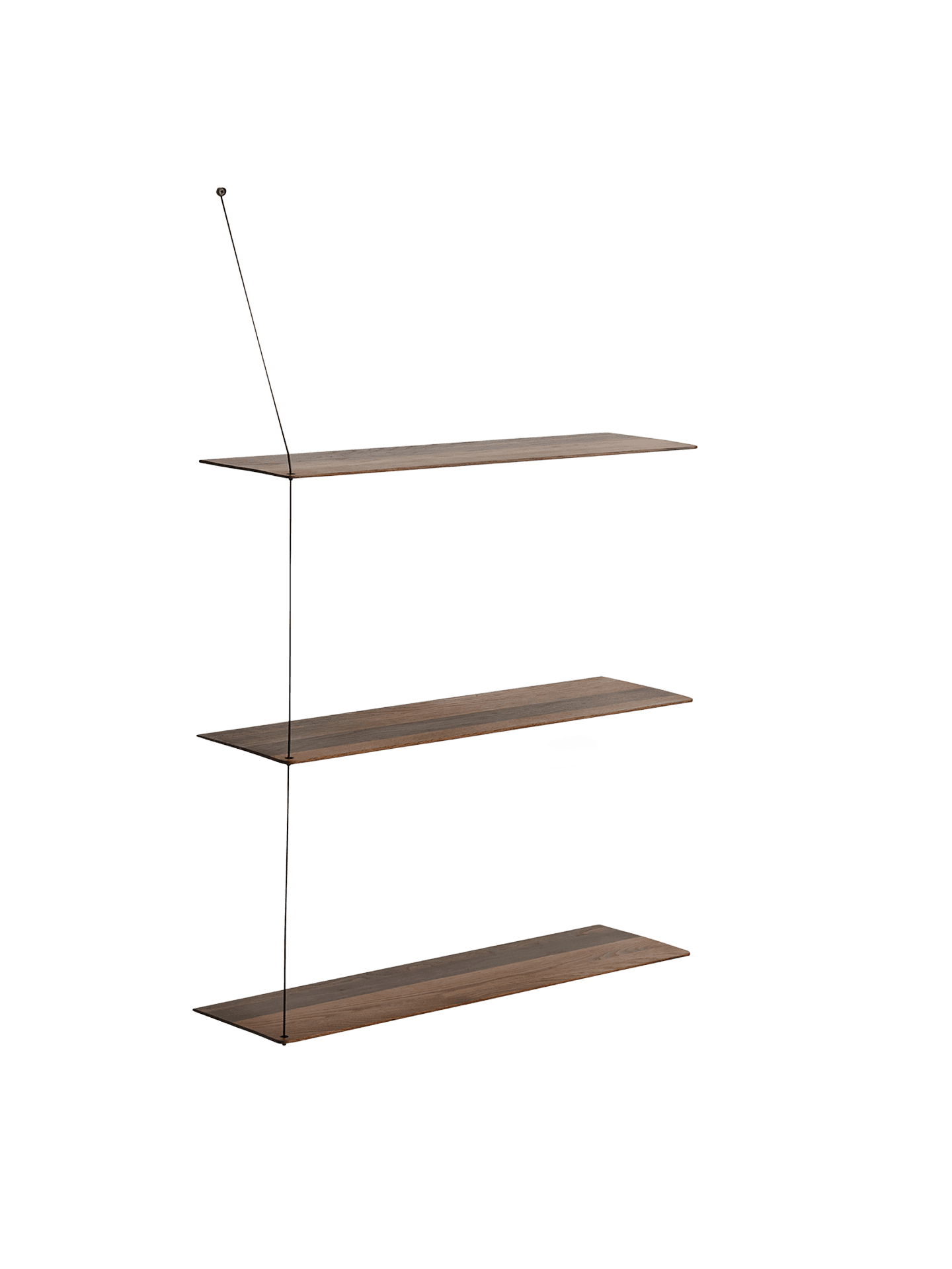 WOUD Stedge shelf (80 cm) - Smoked oak (3 shelves) — фото 2