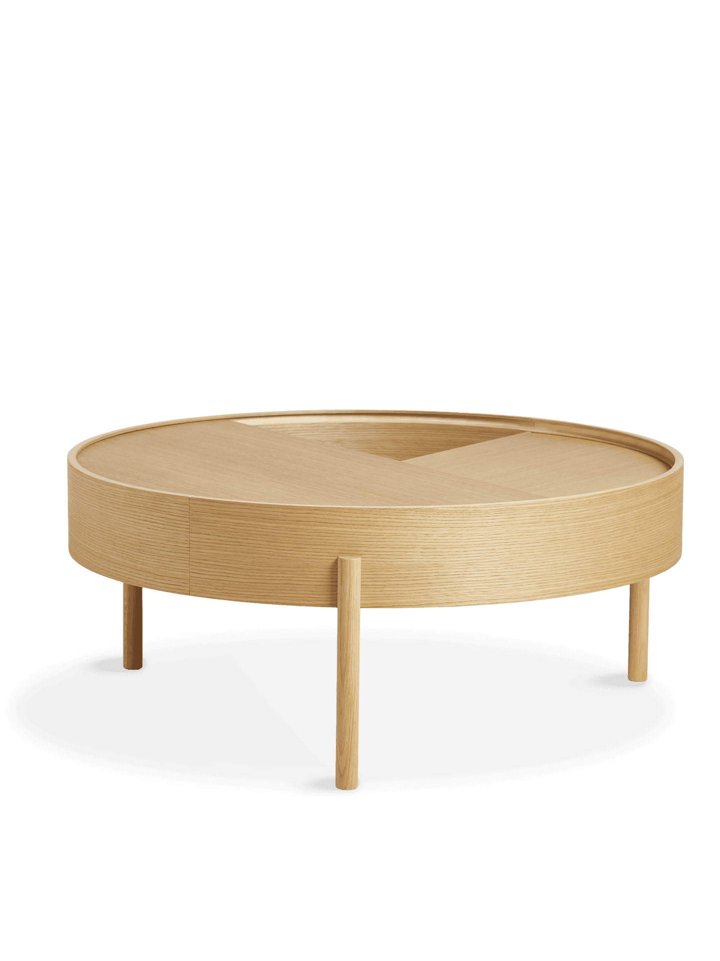WOUD Arc coffee table (89 cm) - Oiled oak