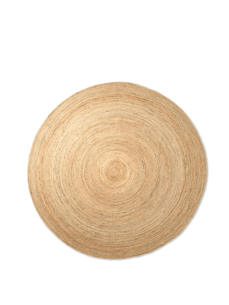 Ferm Living Eternal Round Jute Rug - Natural