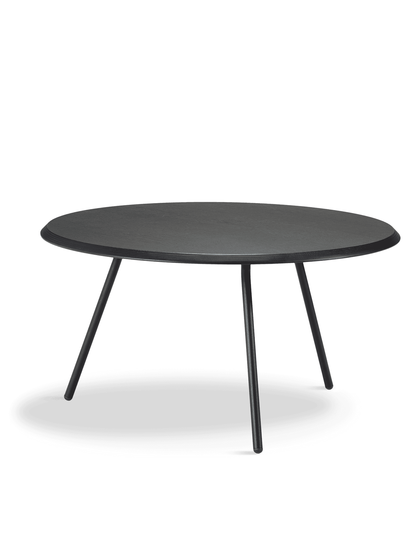 WOUD Soround coffee table - Black ash (Ø75xH40,50)