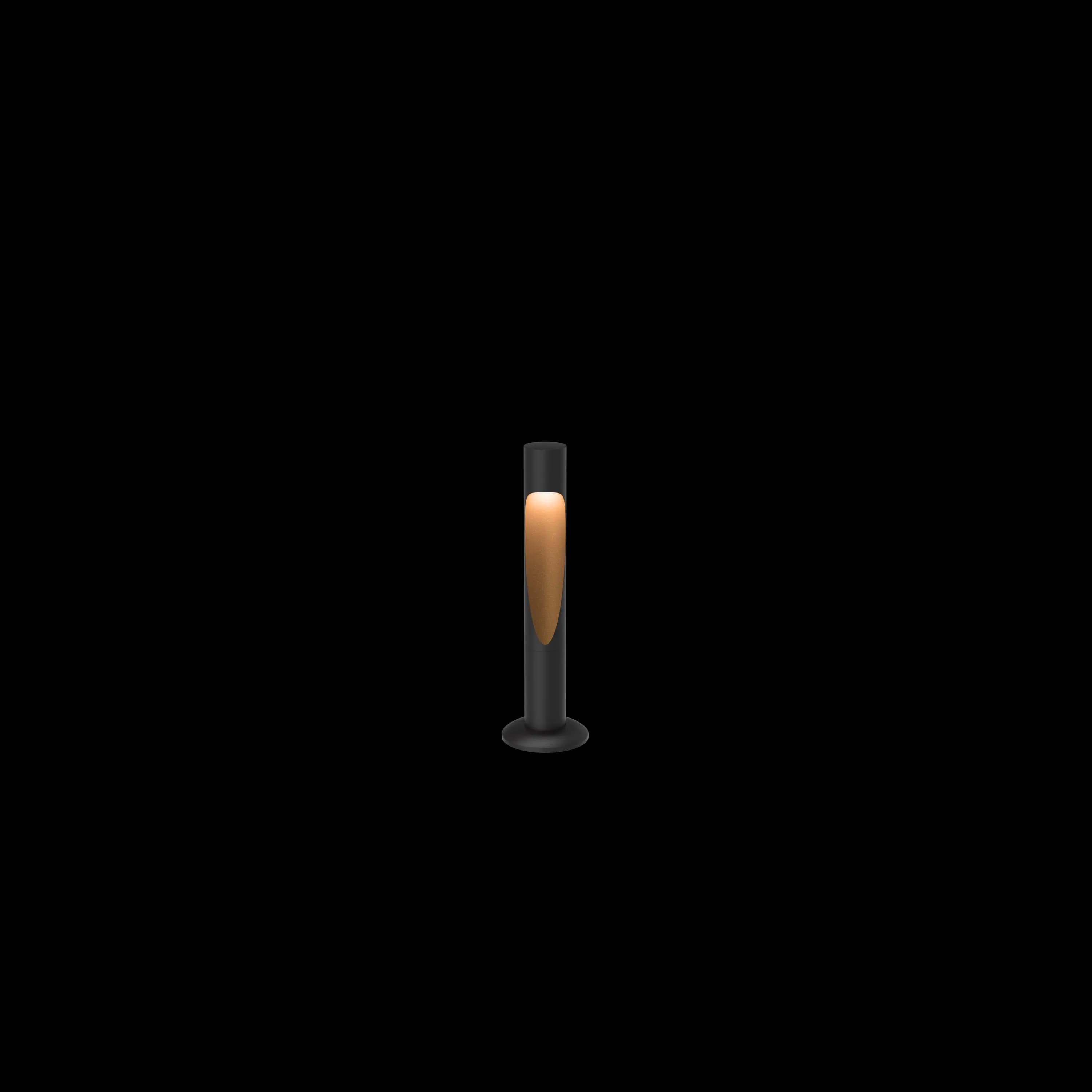 Louis Poulsen Flindt Garden Bollard Black texture SHORT