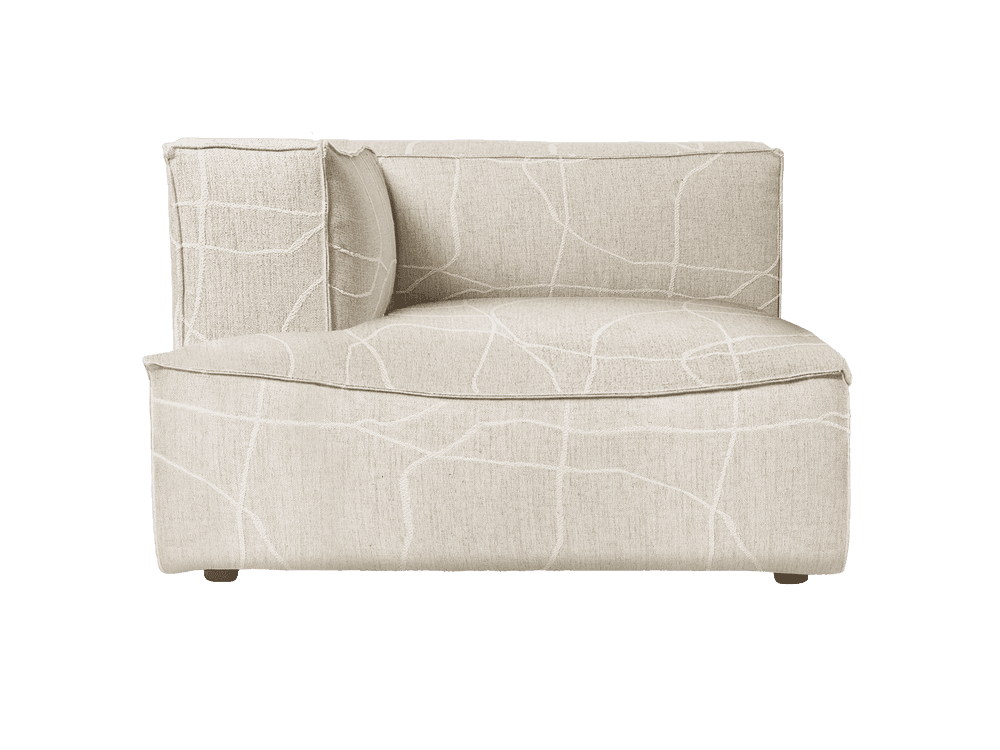 Ferm Living Catena Sofa Chaise Longue Left L600 - Can Lis - Sand/Off-White — фото 2