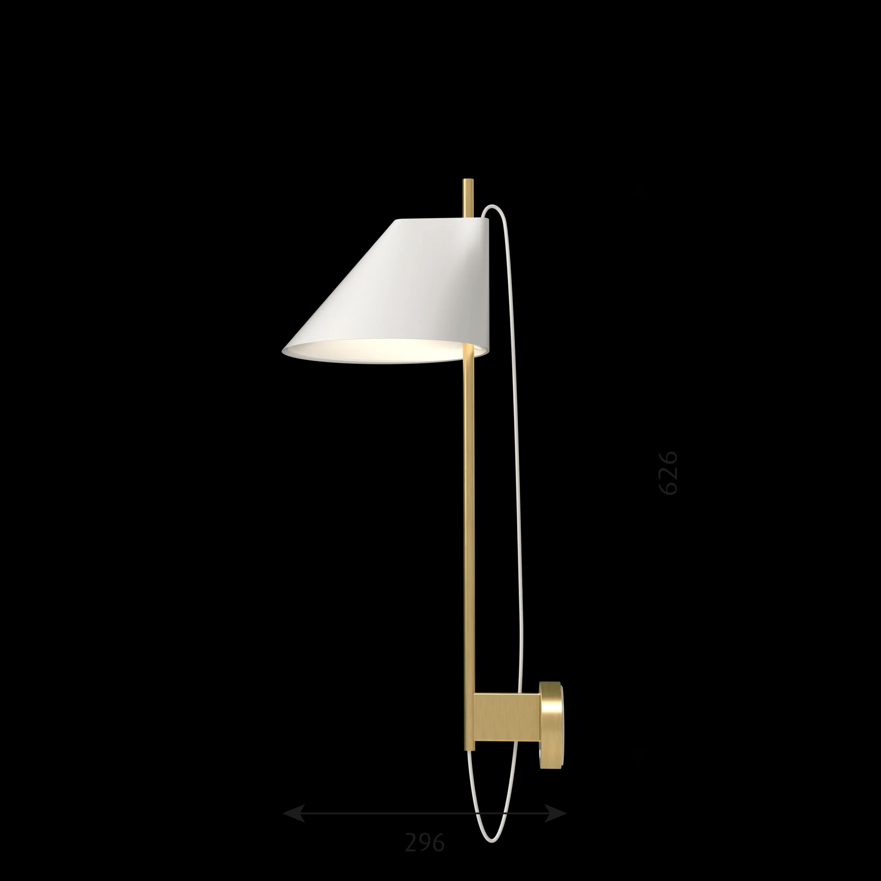 Louis Poulsen Yuh Wall Lamp Brass/white — фото 5
