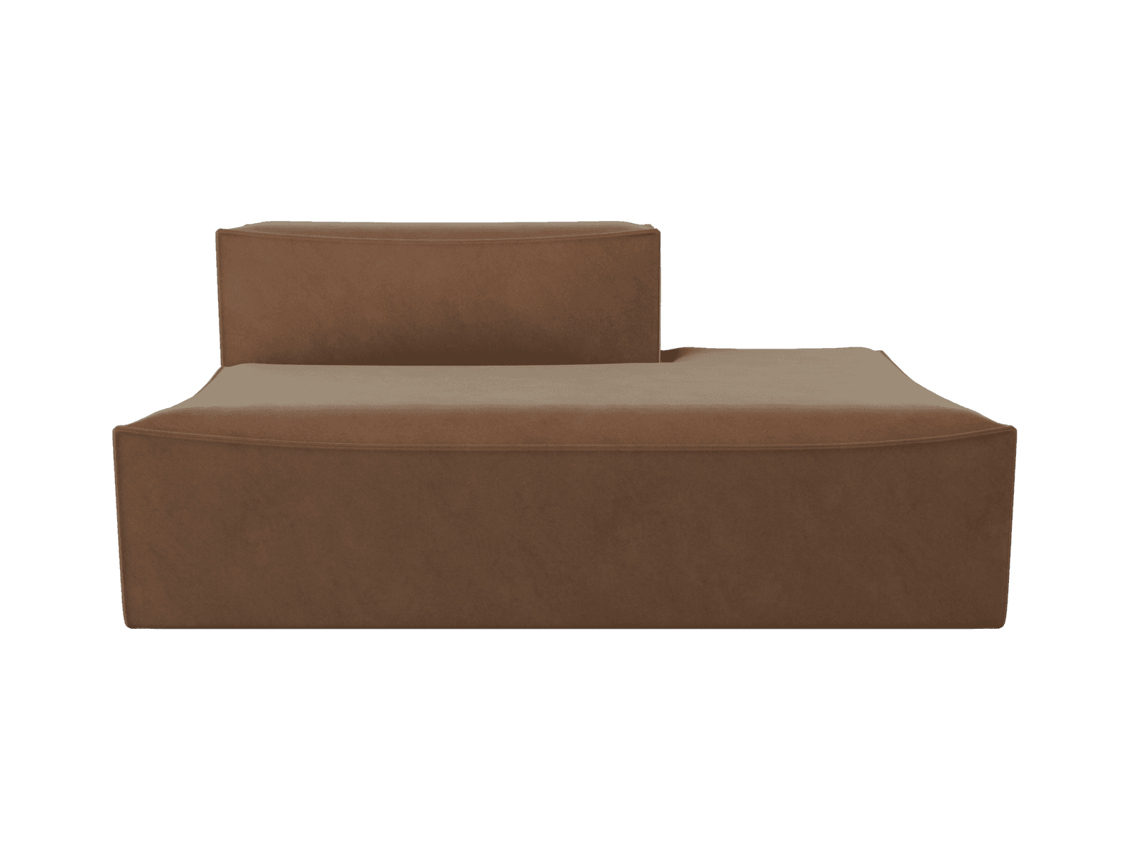 Ferm Living Catena Sofa Open End Right L301 - Rich Velvet - Soft Brown
