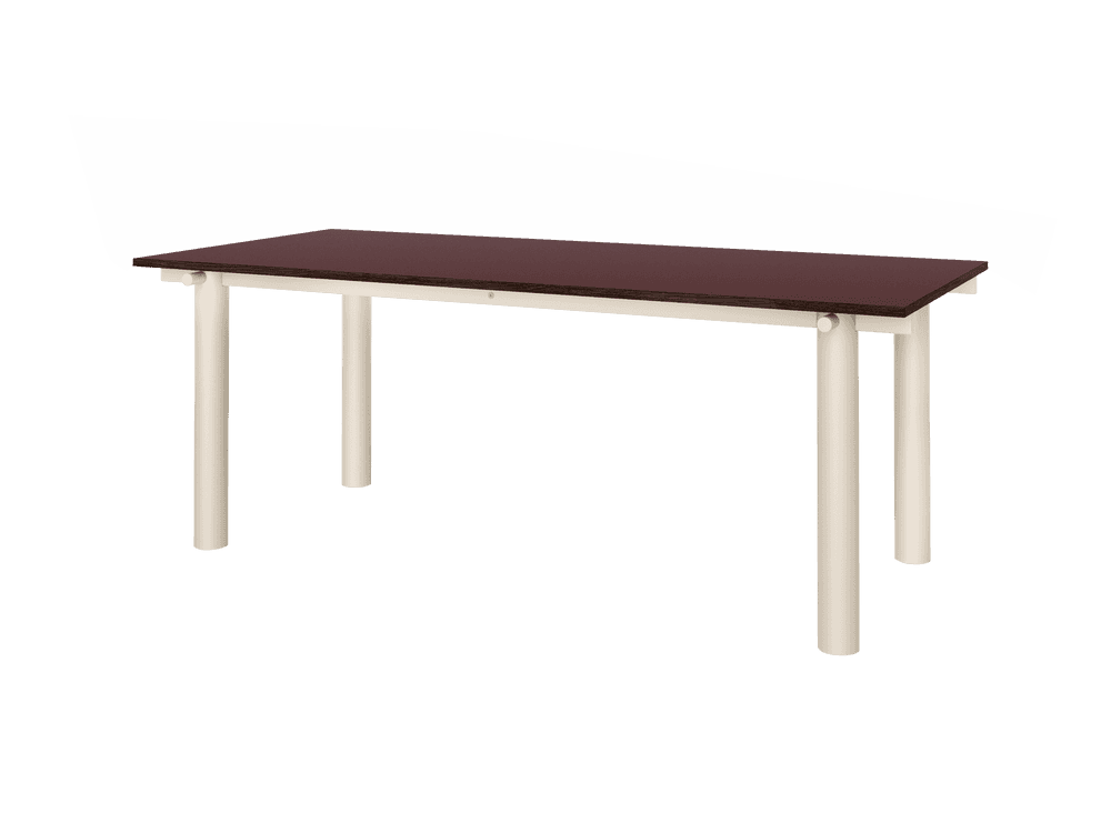 Ferm Living Atura Dining Table - Light Cashmere/Burgundy Linoleum — фото 4