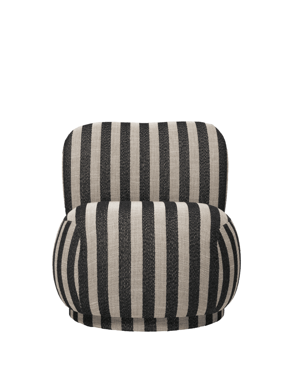 Ferm Living Rico Piccolo Lounge Chair - Swivel - Louisiana - Sand/Black — фото 2