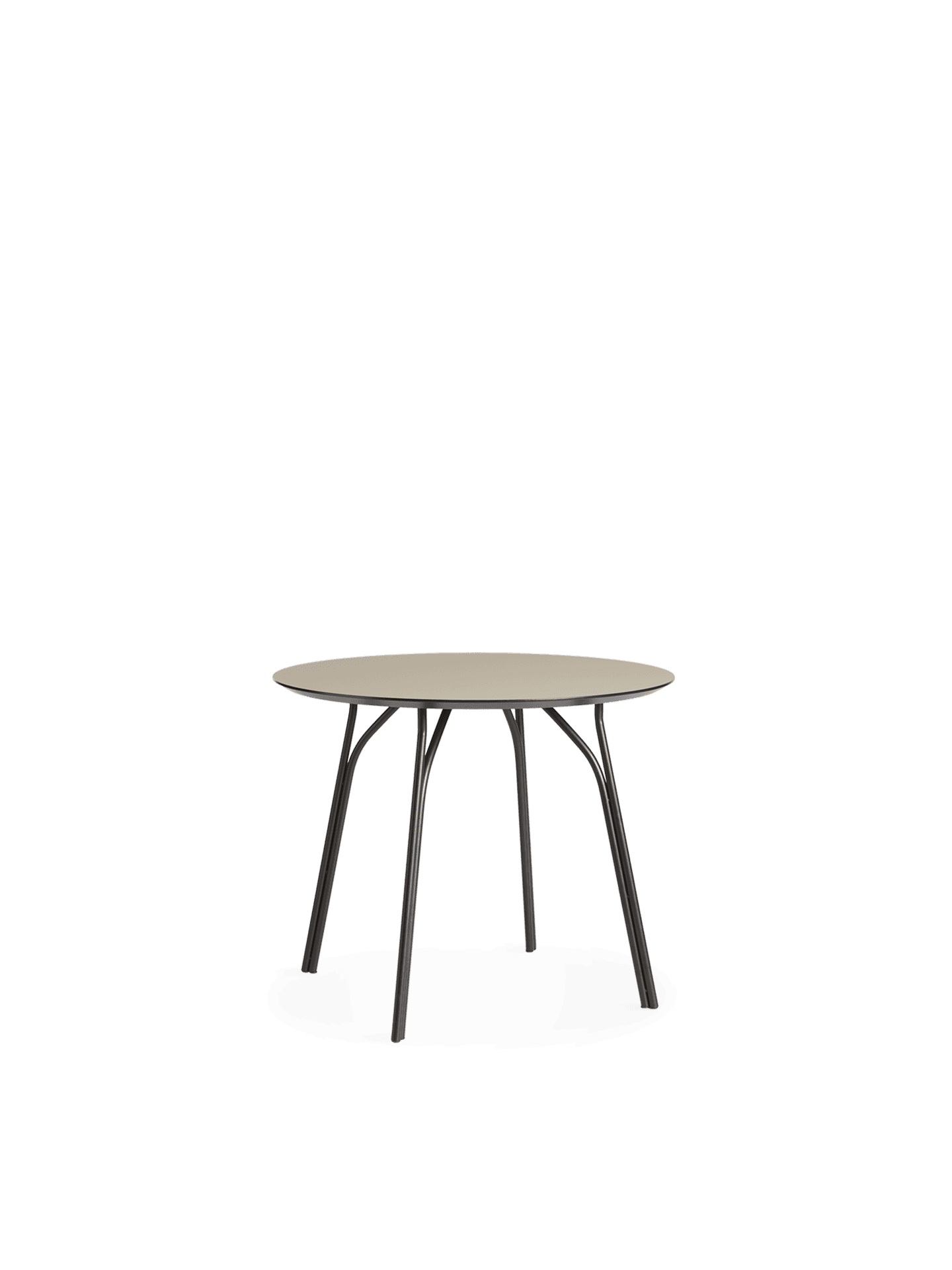 WOUD Tree dining table (90 cm) - Beige/black