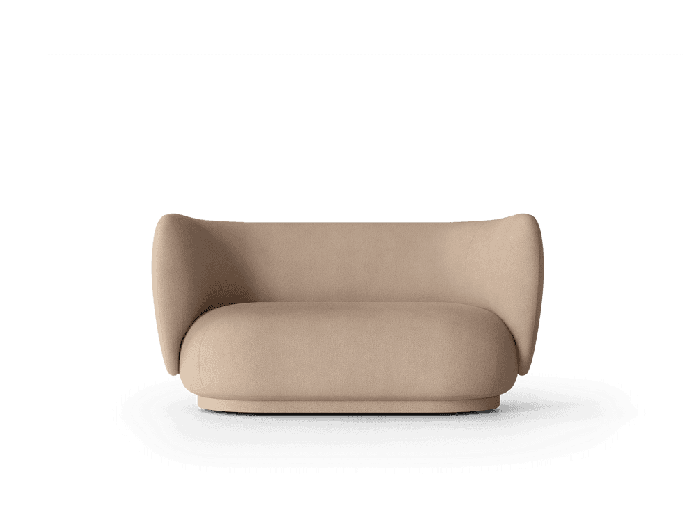 Ferm Living Rico Sofa 2-seater - Brushed - Sand — фото 2