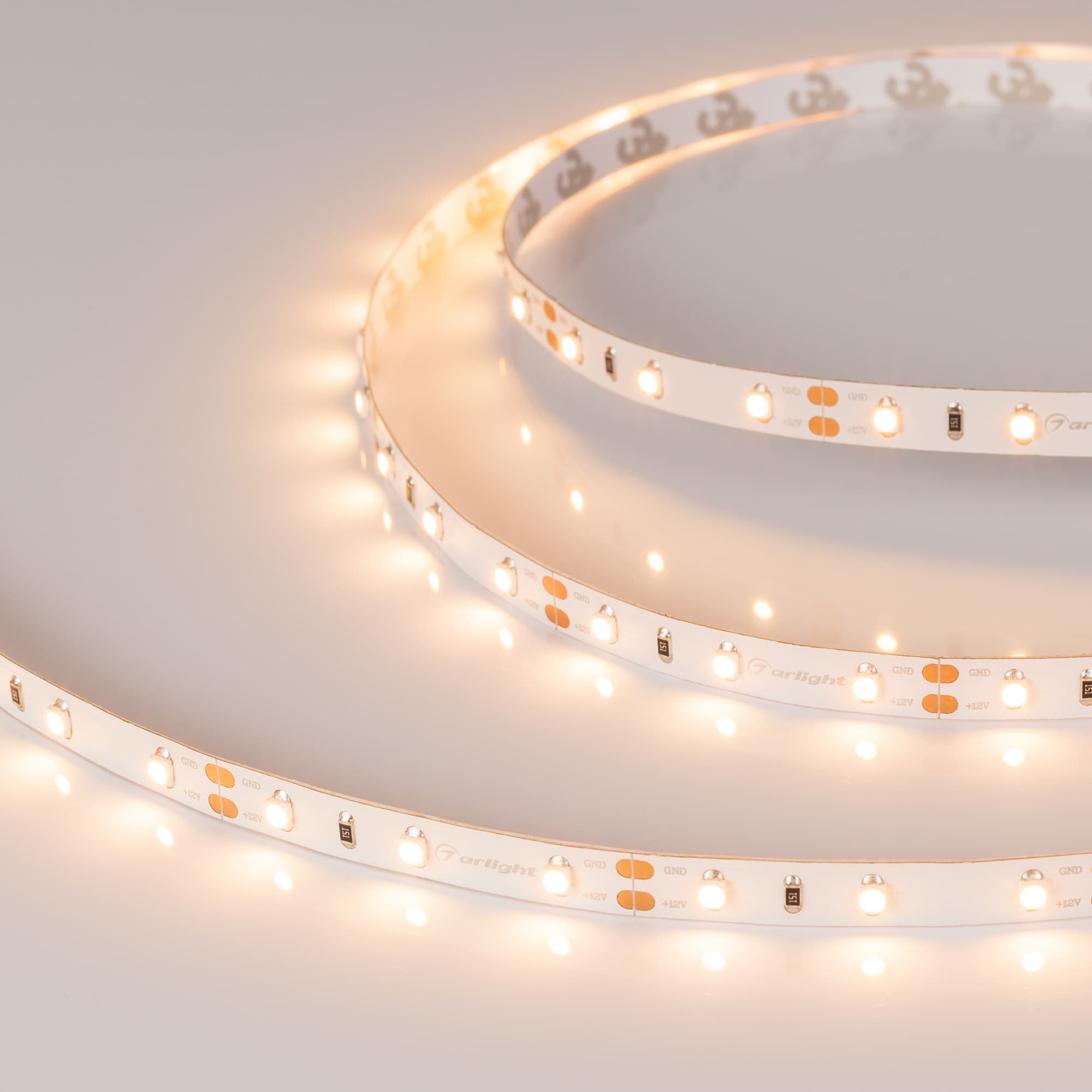Светодиодная лента RT 2-5000 12V Warm2700 (3528, 300 LED, CRI98) (Arlight, 4.8 Вт/м, IP20) 021420(1) — фото 2