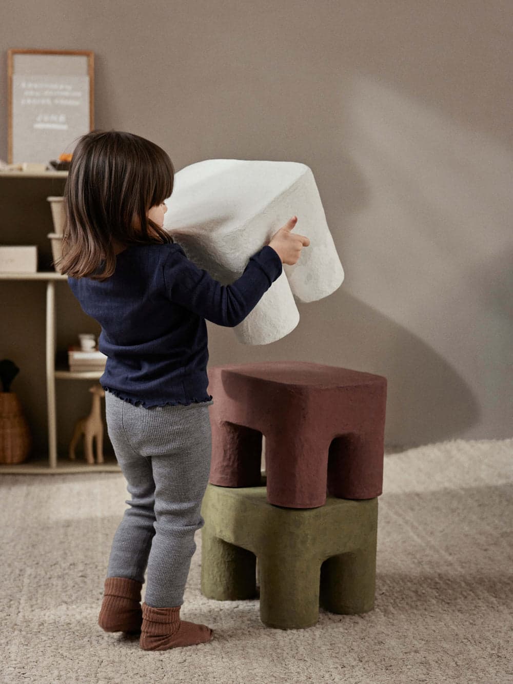 Ferm Living Podo Stool - White — фото 3