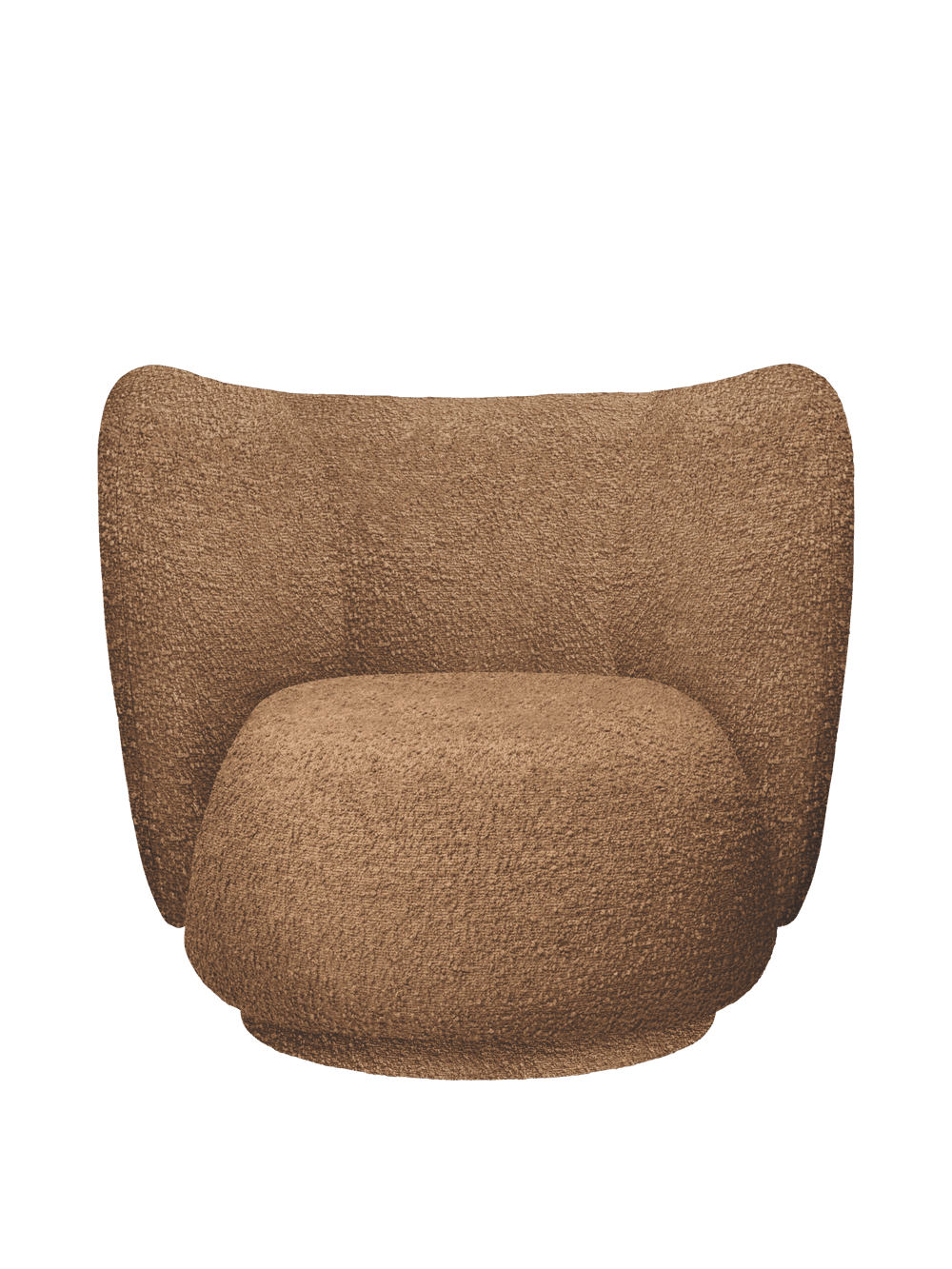 Ferm Living Rico Lounge Chair - Raw Bouclé - Tan — фото 2