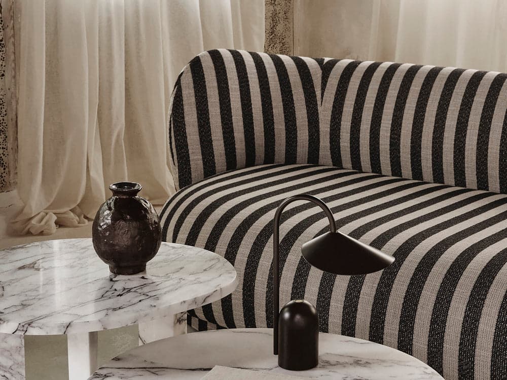 Ferm Living Rico Lounger Sofa - Louisiana - Sand/Black — фото 4
