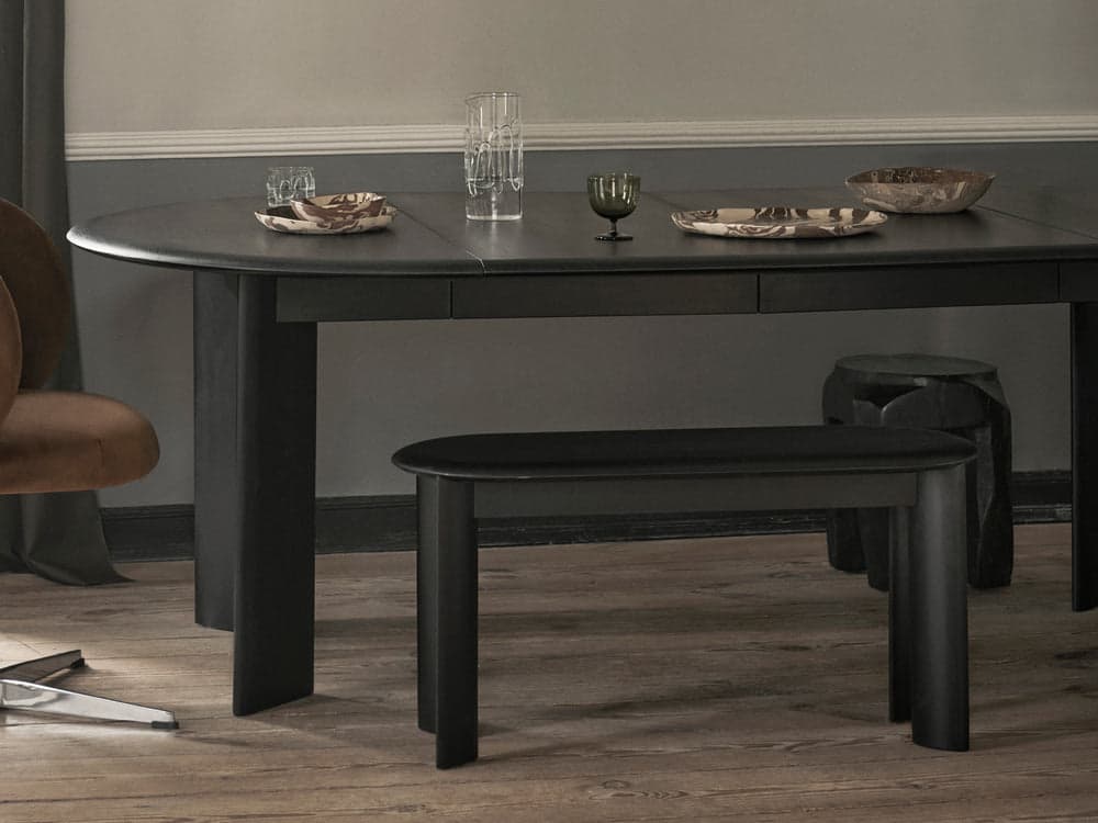 Ferm Living Bevel Table - Extendable x 2 - Black Oiled Beech — фото 3