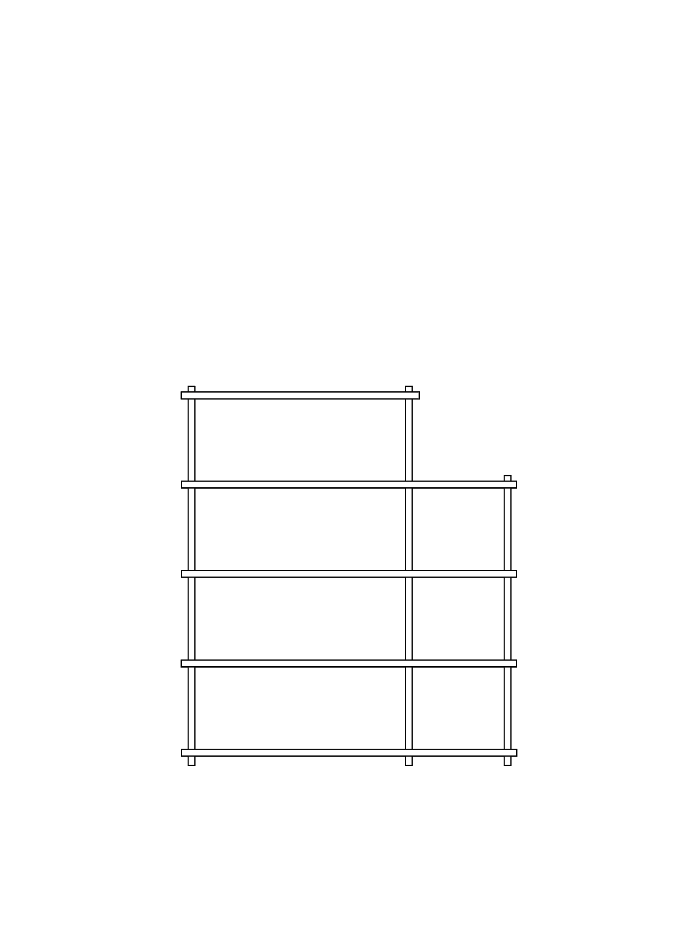 WOUD Elevate shelving - system 4