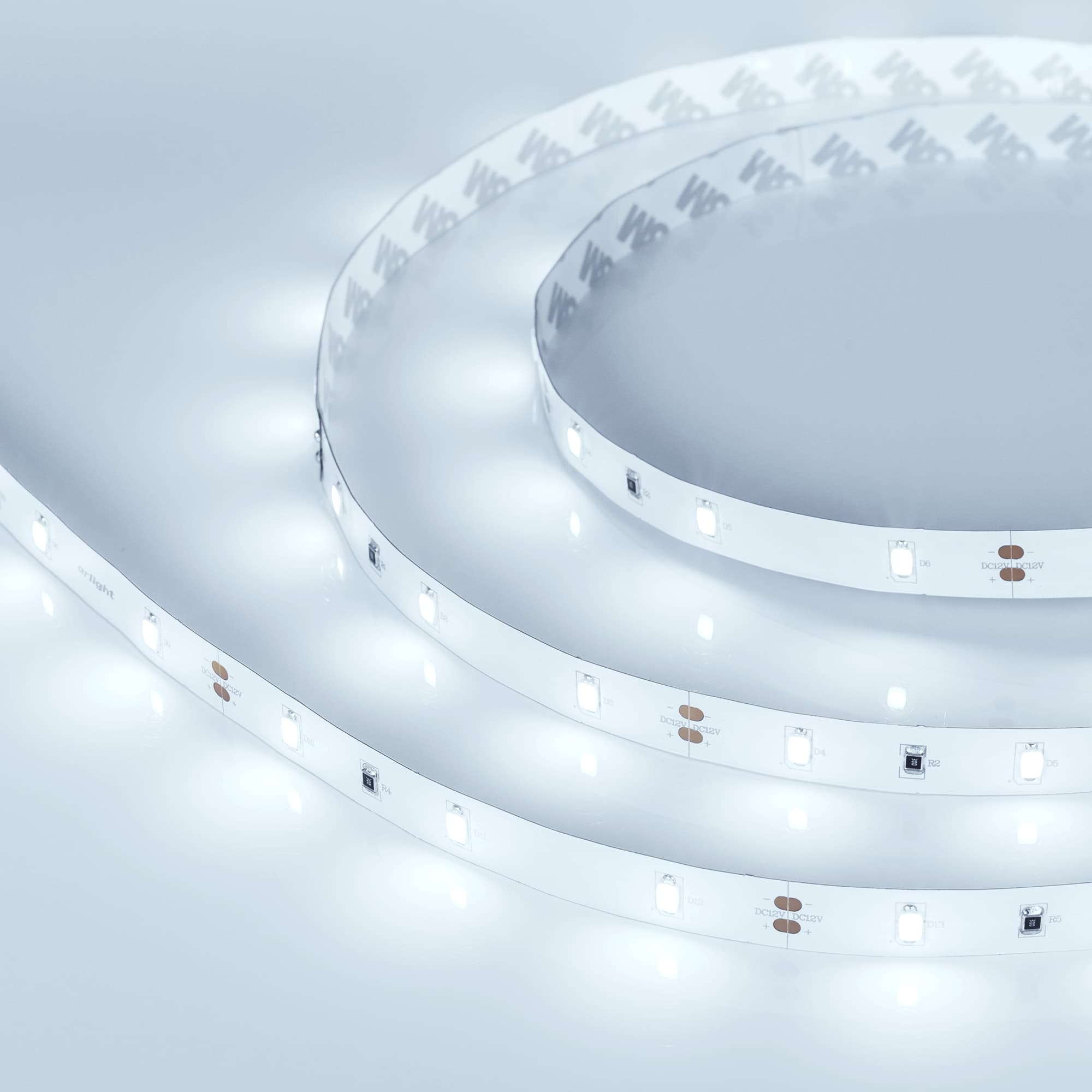 Светодиодная лента RT 2-5000 12V Cool (5630, 150 LED, LUX) (Arlight, 7.2 Вт/м, IP20) 019730