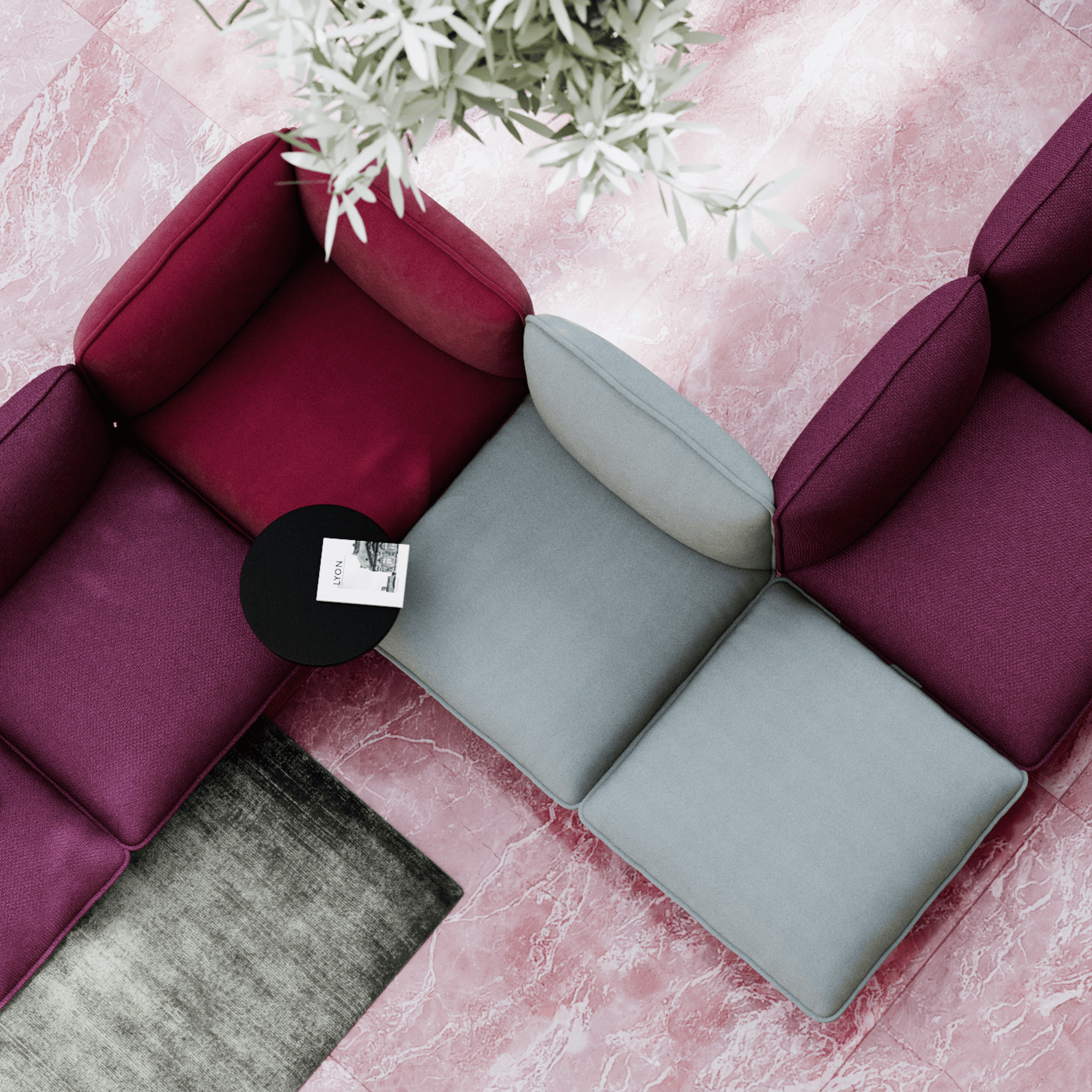 WOUD Nakki Modular - Ottoman module — фото 4