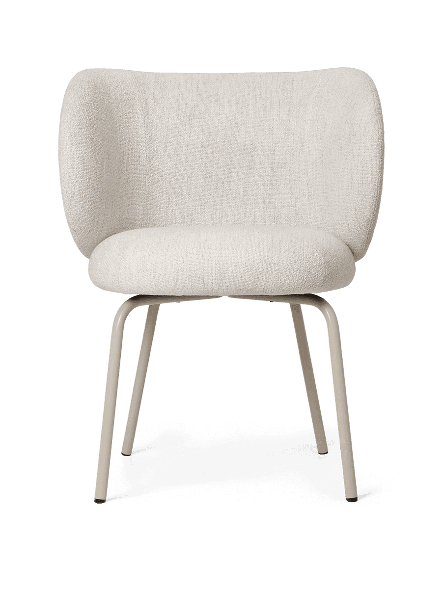 Ferm Living Rico Dining Chair - Cashmere - Bouclé - Off-White
