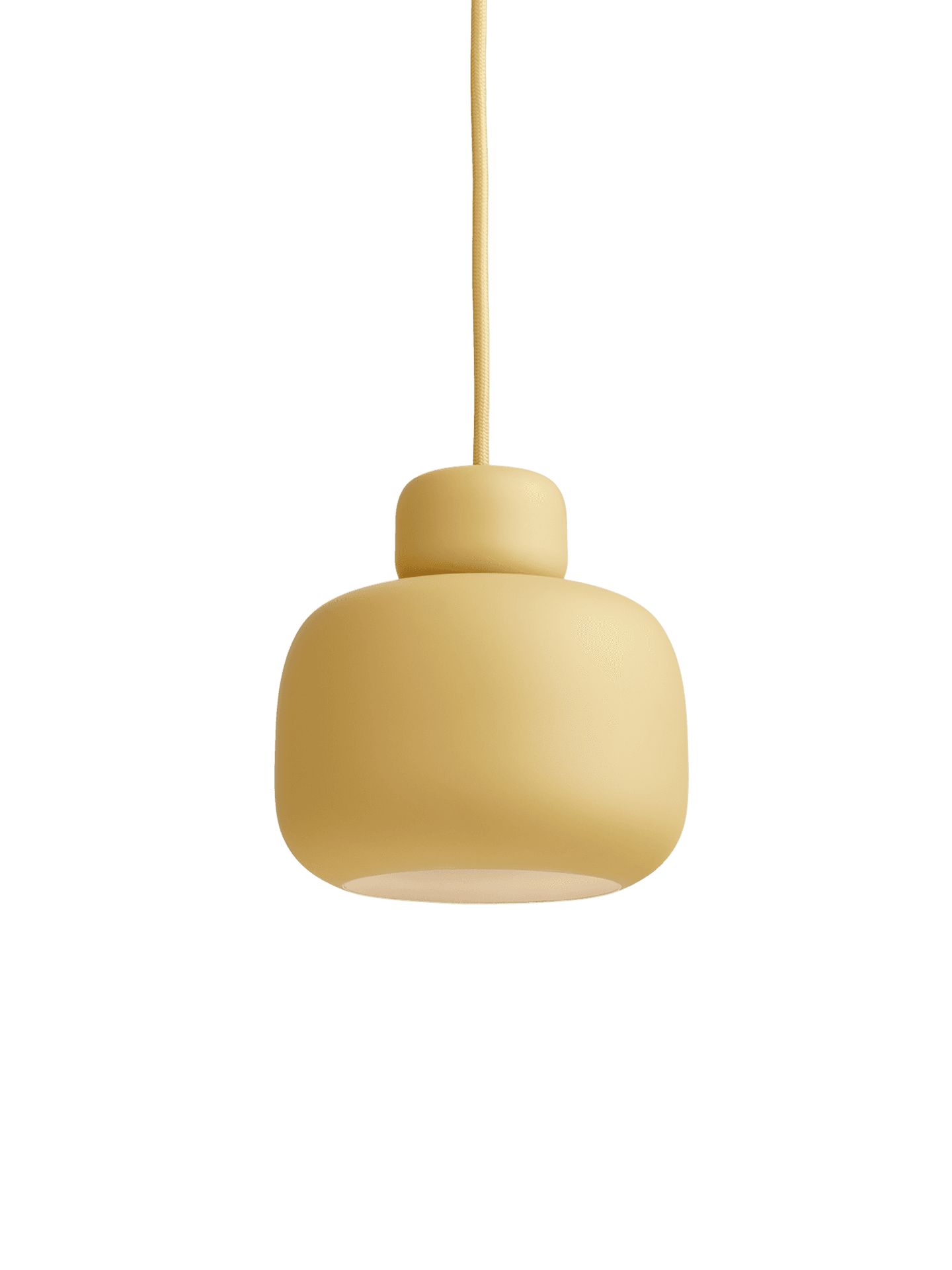 WOUD Stone pendant (Small) - Mustard