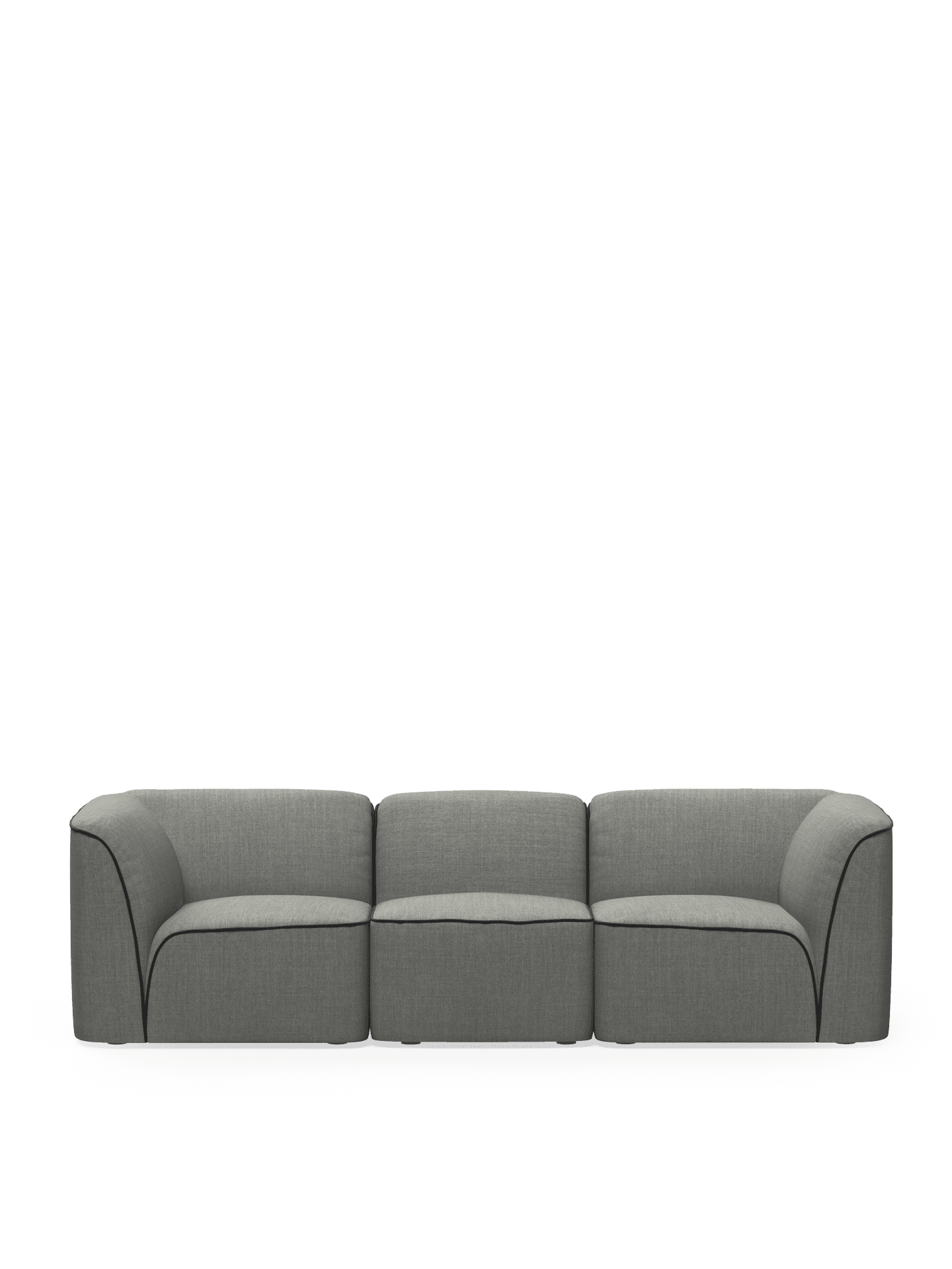 WOUD Flora 2.5-seater - Dark grey