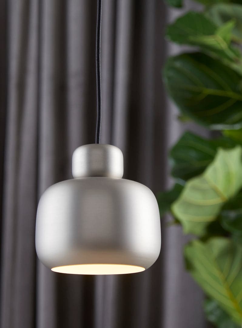 WOUD Stone pendant (Small) - Brushed metal finish — фото 3