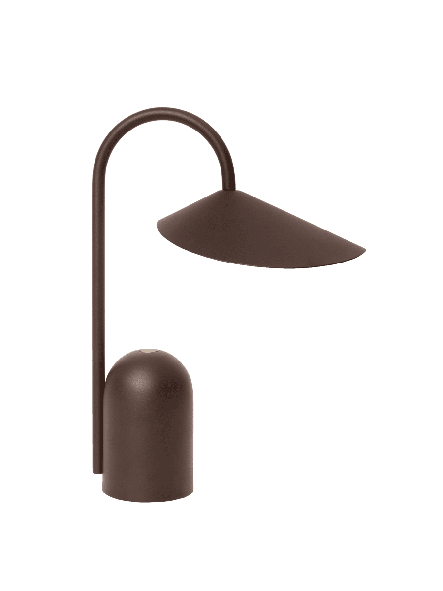 Ferm Living Arum Portable Lamp - Dark Chocolate