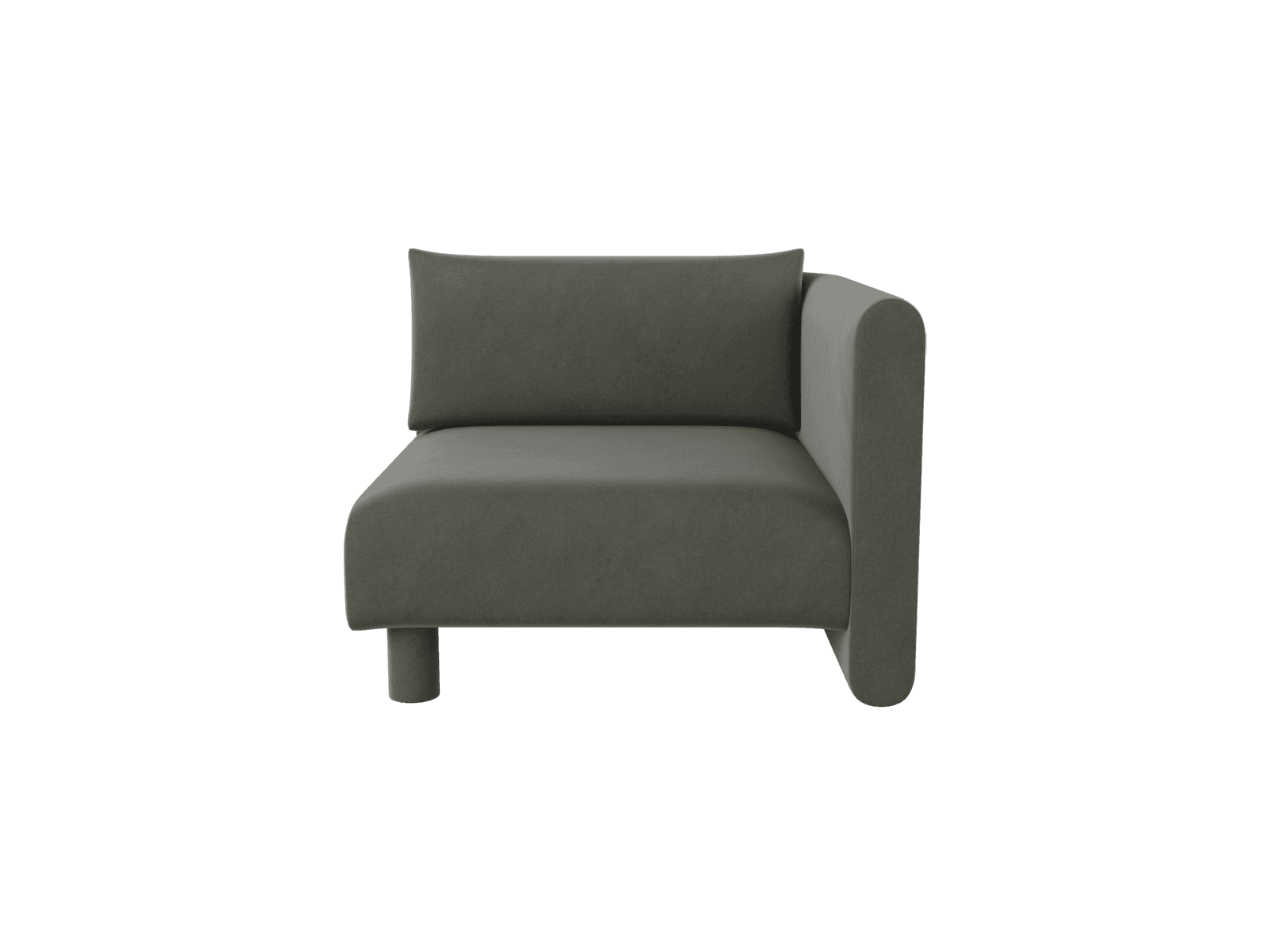 Ferm Living Dase Sofa Armrest Right - Rich Velvet - Pine