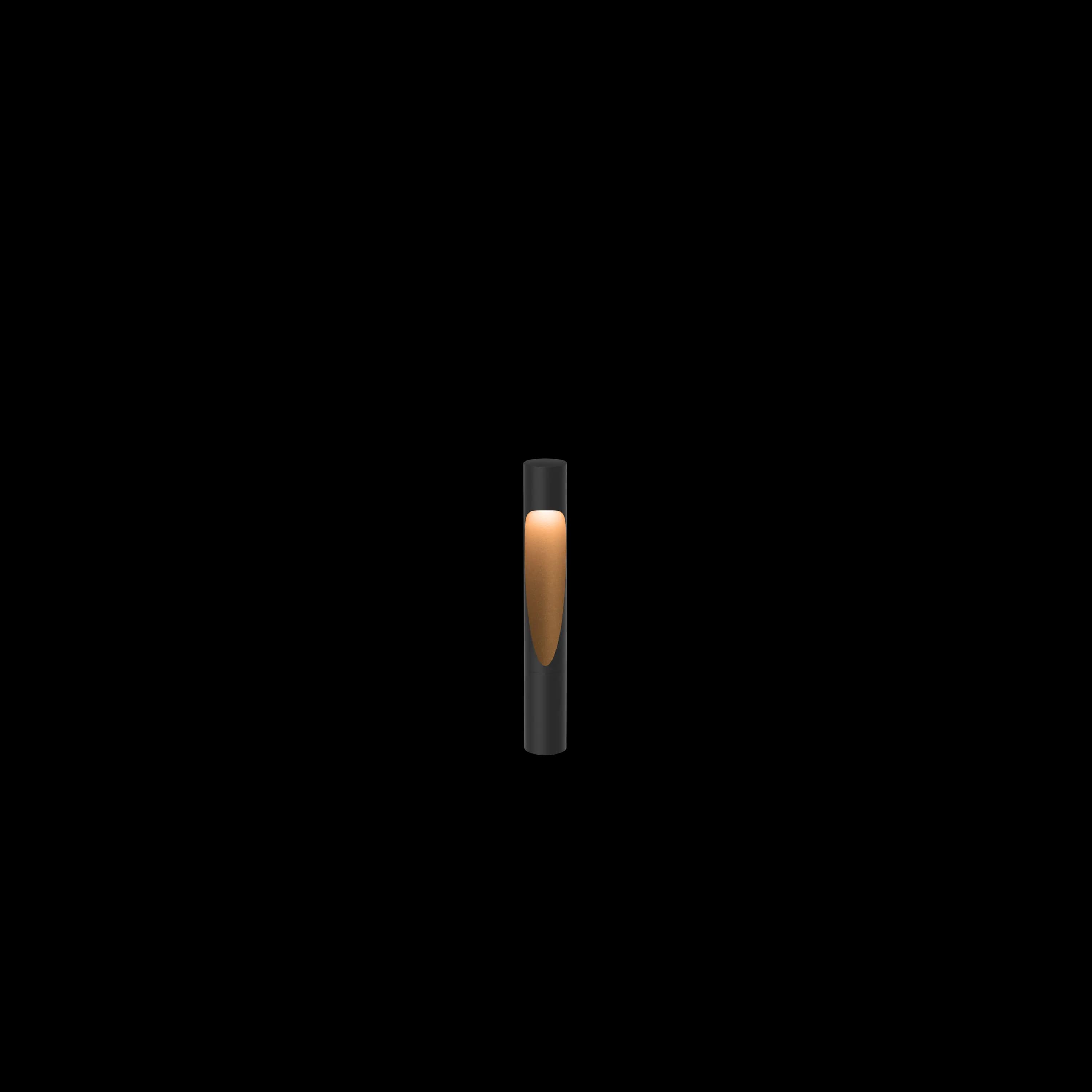 Louis Poulsen Flindt Garden Bollard Black texture SHORT