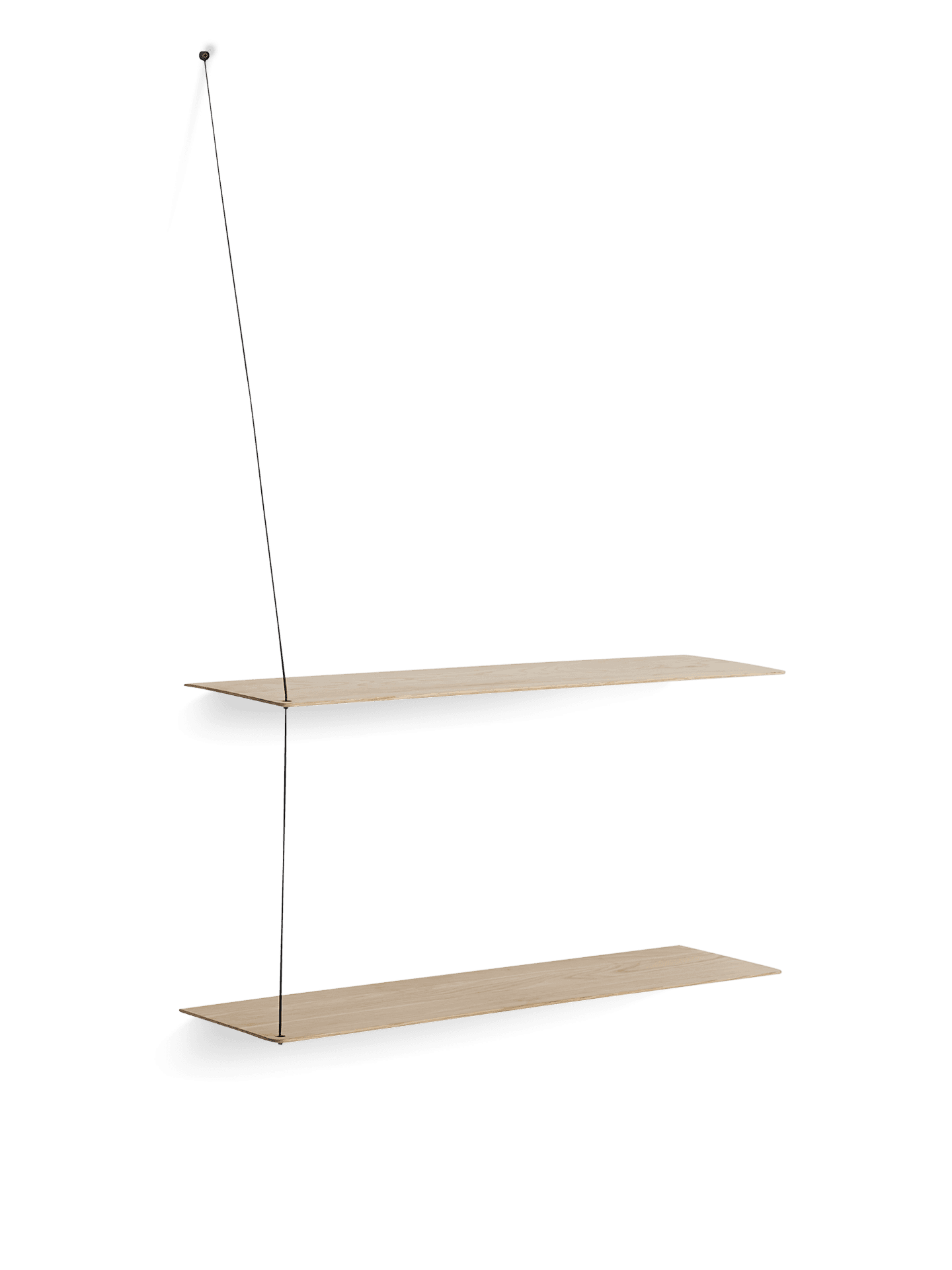 WOUD Stedge shelf (80 cm) - White pigmented oak — фото 2