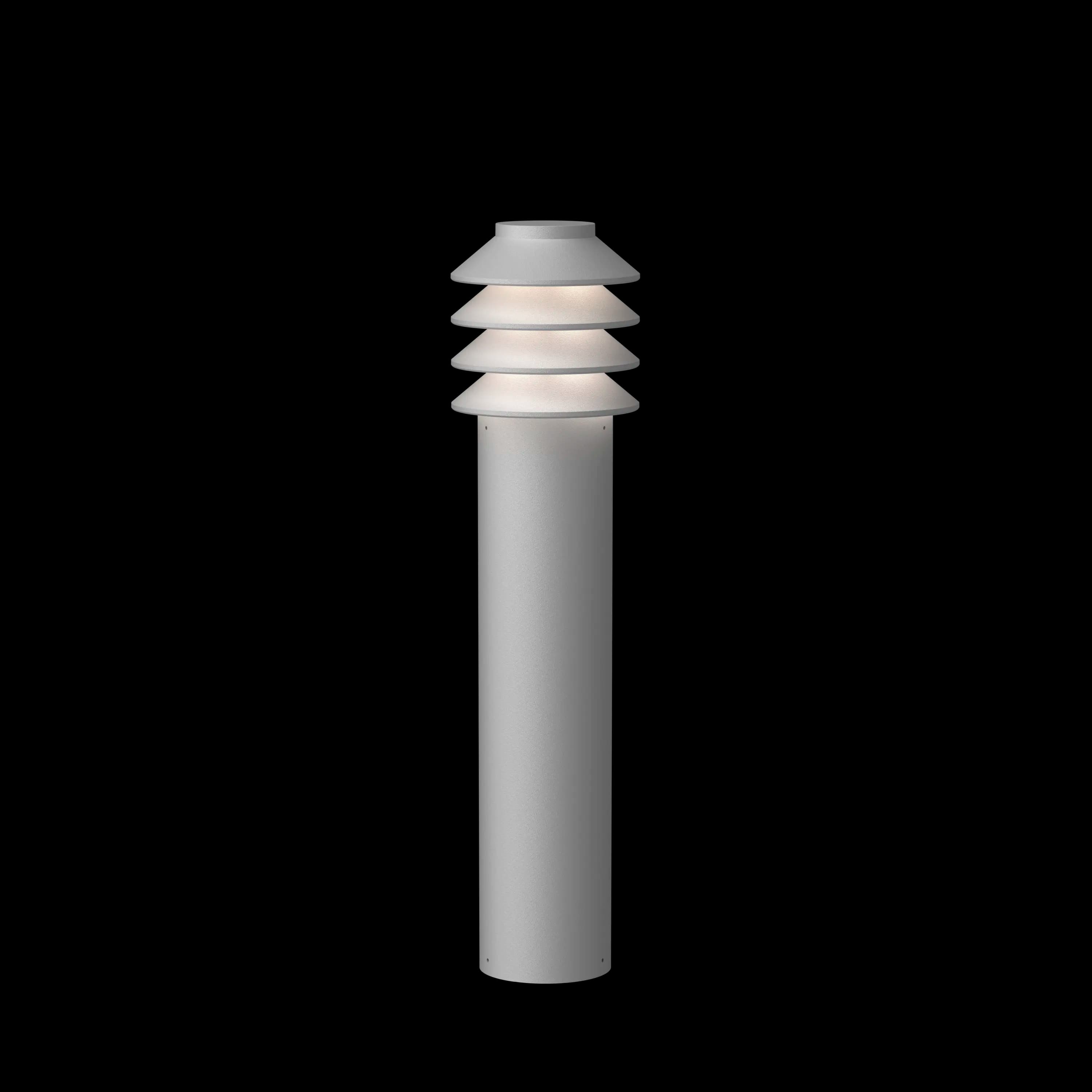 Louis Poulsen Bysted Garden Bollard Aluminium colour texture LONG