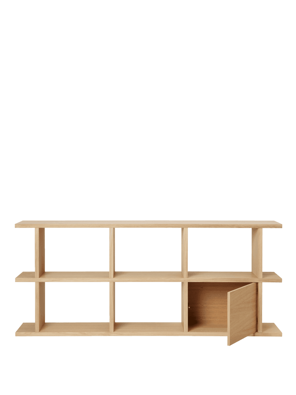 Ferm Living Kona Bookcase Cabinet Insert - Natural Oak Veneer — фото 3