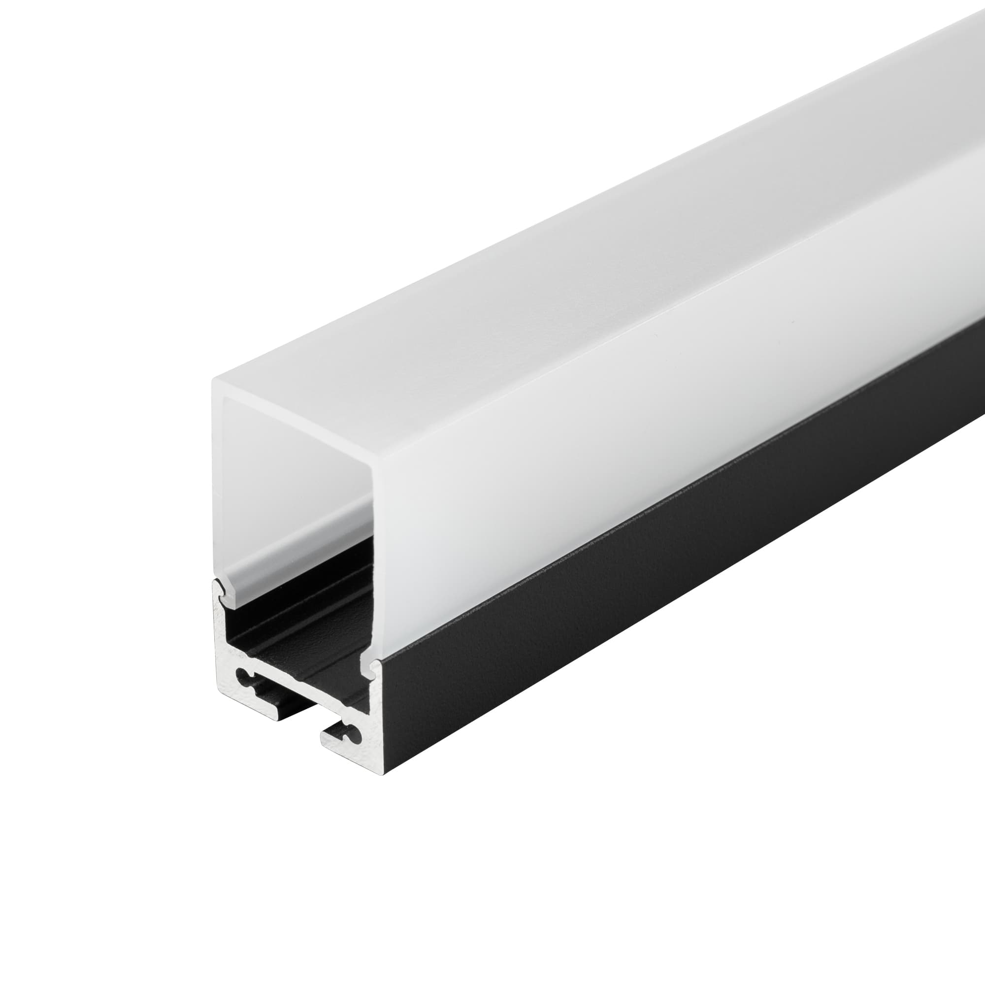 Профиль с экраном SL-LINE-2011M-2500 BLACK+OPAL RCT (Arlight, Алюминий) 029280