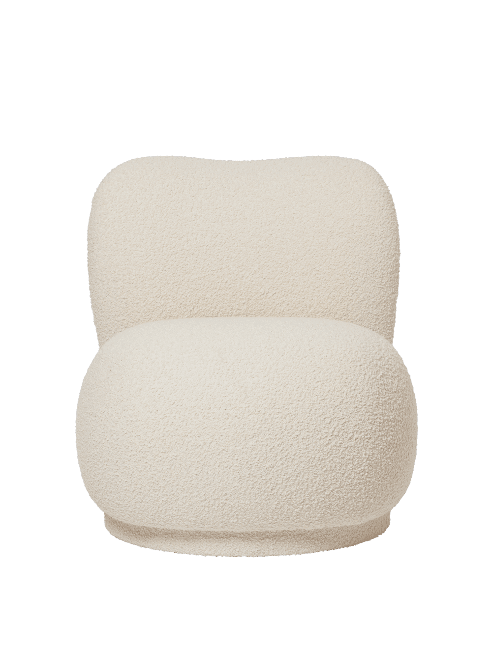 Ferm Living Rico Piccolo Lounge Chair - Swivel - Nordic Bouclé - Off-White — фото 2