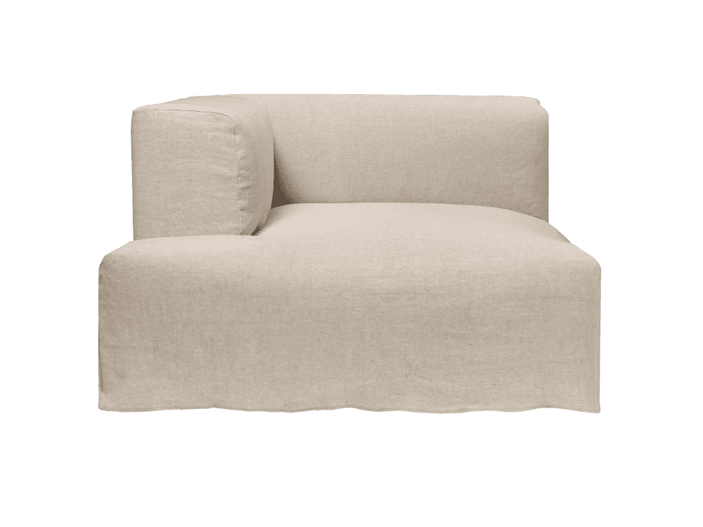 Ferm Living Catena Sofa Chaise Longue Left L600 - Loose Drape - Natural — фото 2