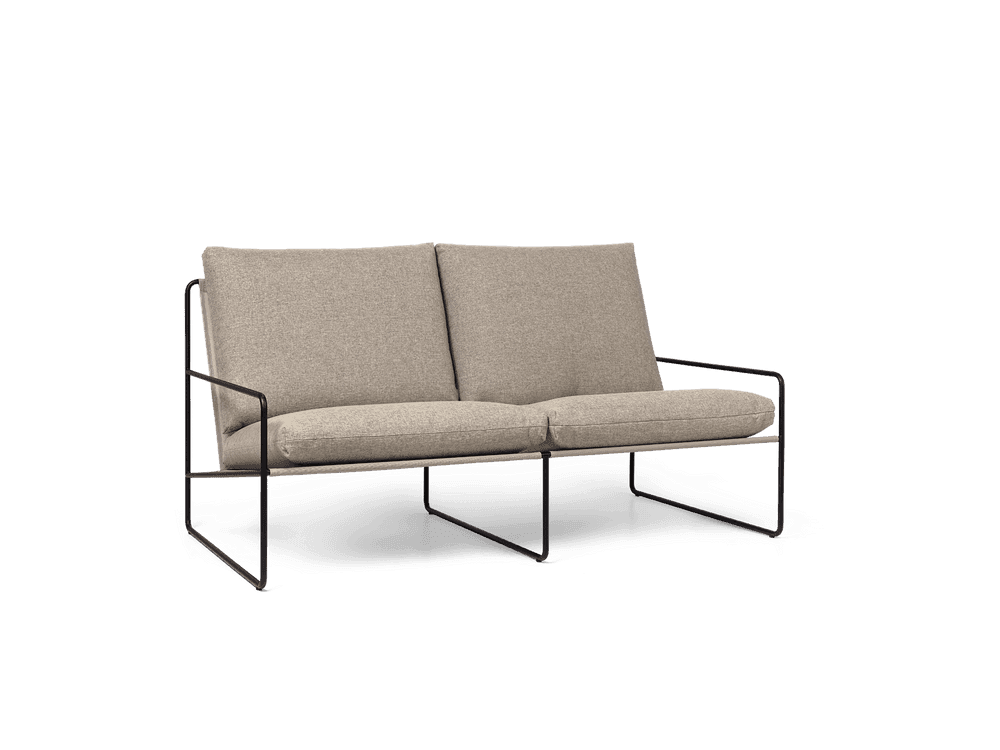 Ferm Living Desert 2-seater - Black - Dolce - Dark Sand — фото 4