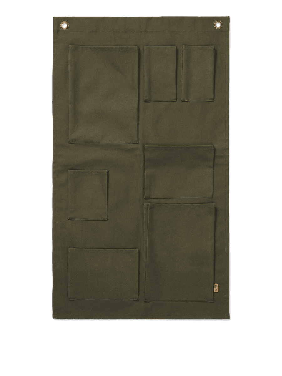 Ferm Living Bark Garden Wall Storage - Olive