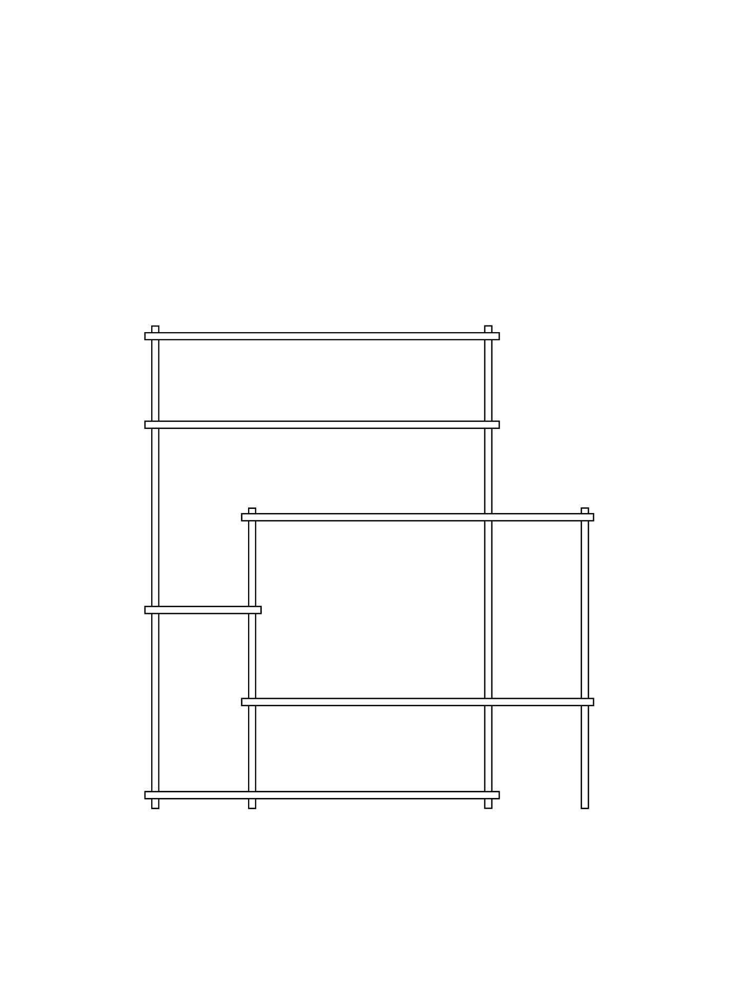 WOUD Elevate shelving - system 11