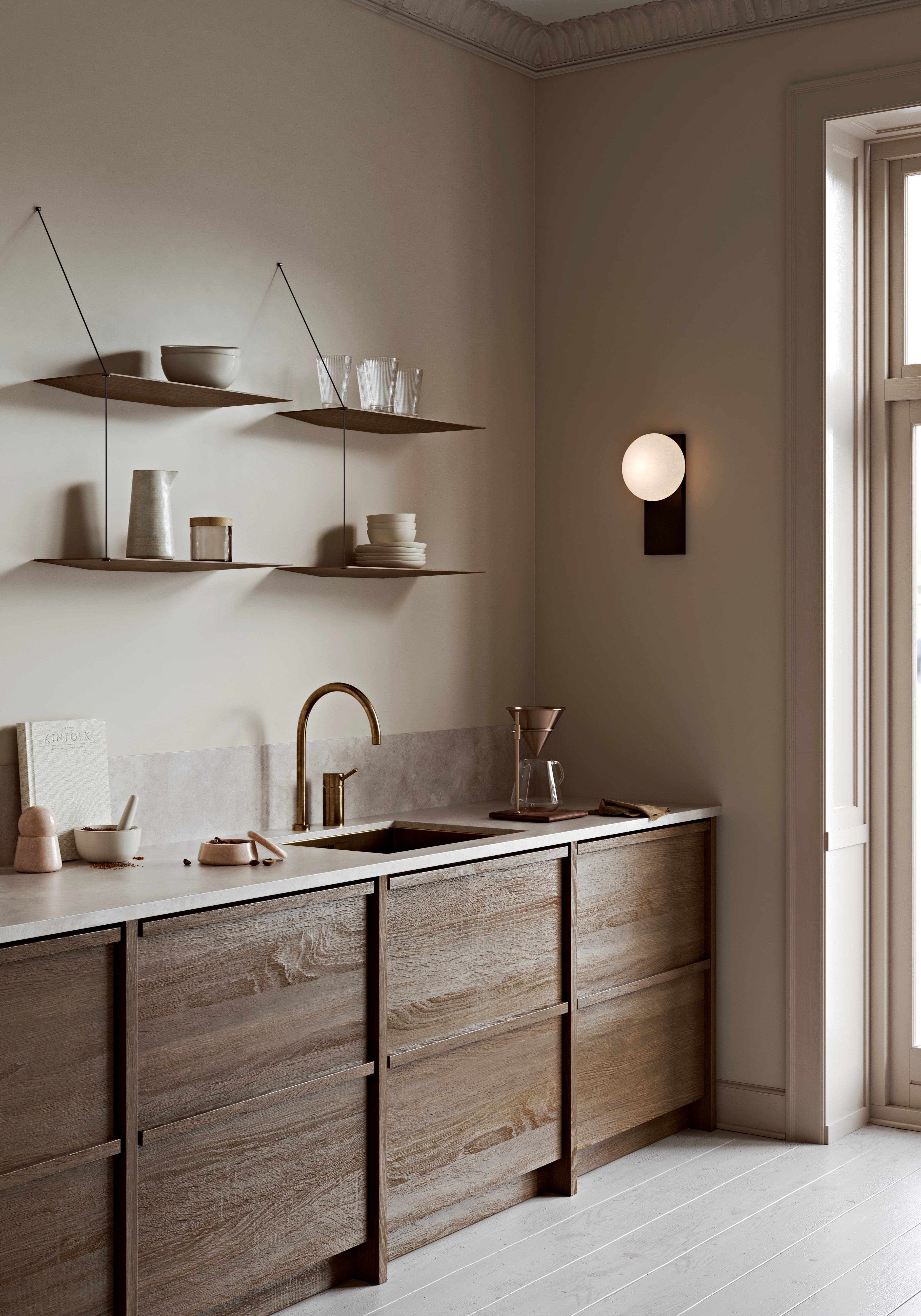 WOUD Stedge shelf (60 cm) - Smoked oak — фото 4