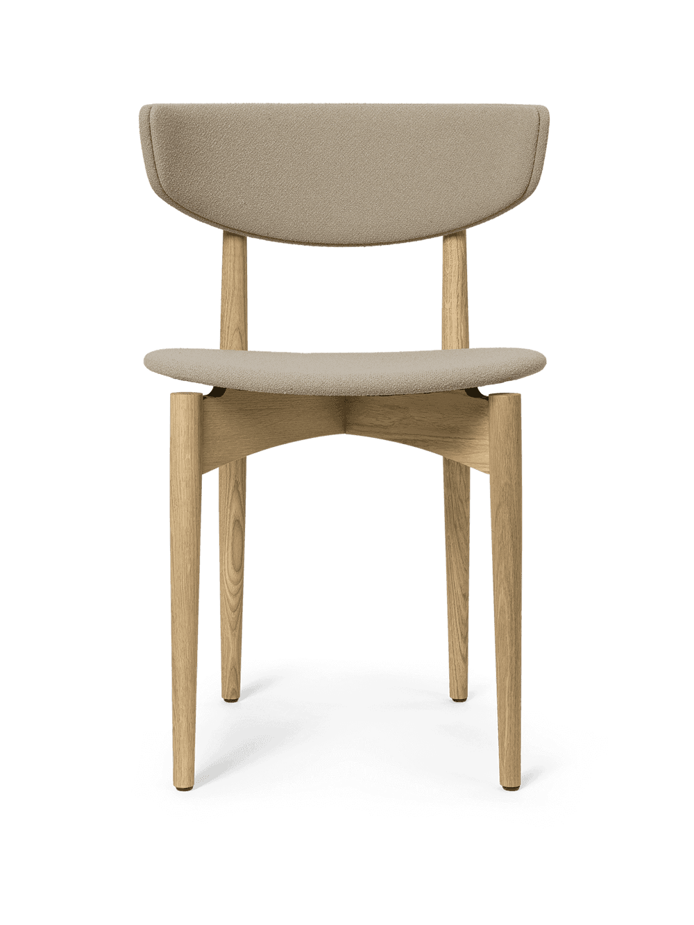 Ferm Living Herman Dining Chair - Upholstered - Grain - Natural Oak/Cashmere — фото 2